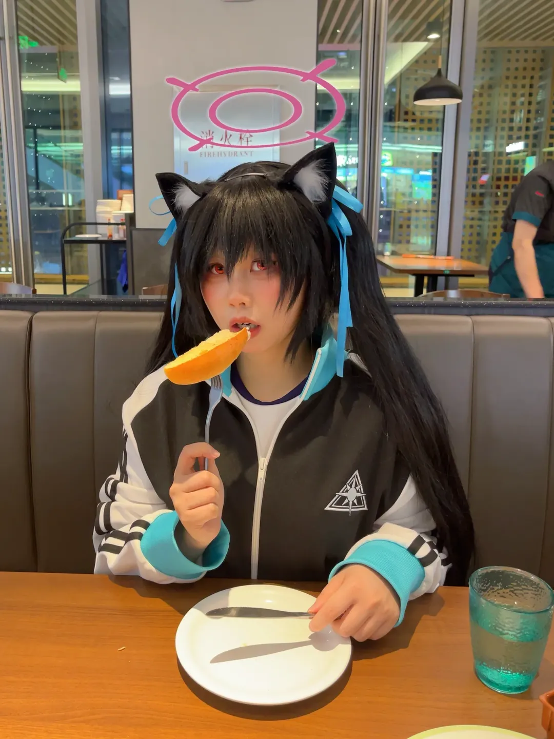 猫耳, 碧蓝档案, 黑见芹香cos, 运动服cos, 日常探店 - 第2张