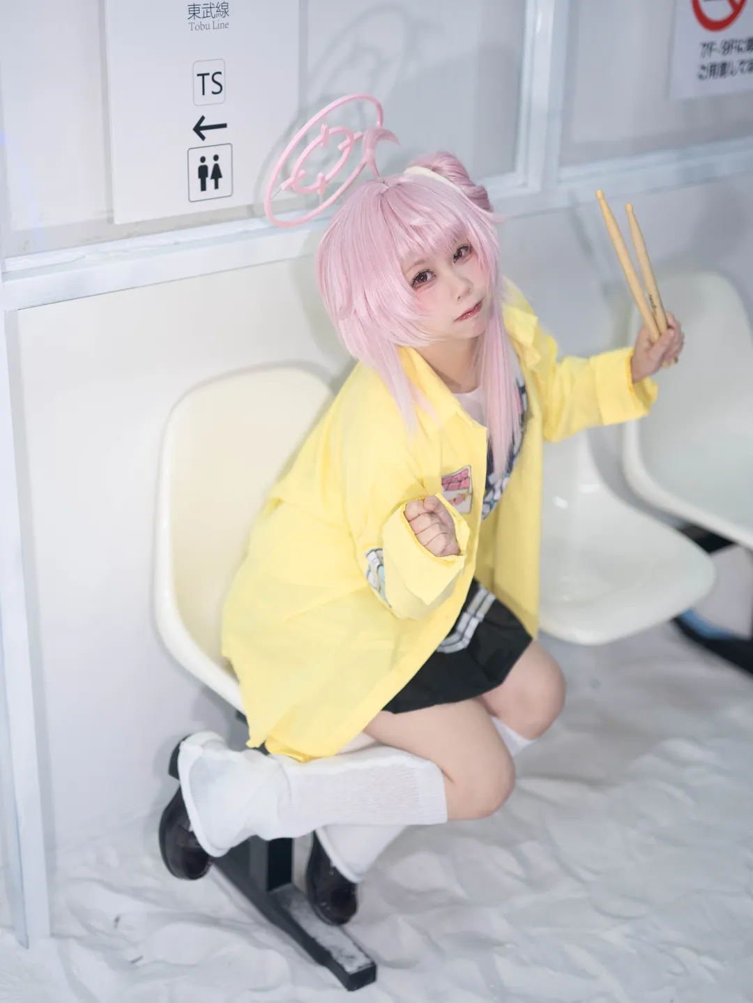 碧蓝档案, 二次元氛围感, 柚鸟夏cos, Cosplay摄影分享, 乐队柚鸟夏 - 第4张