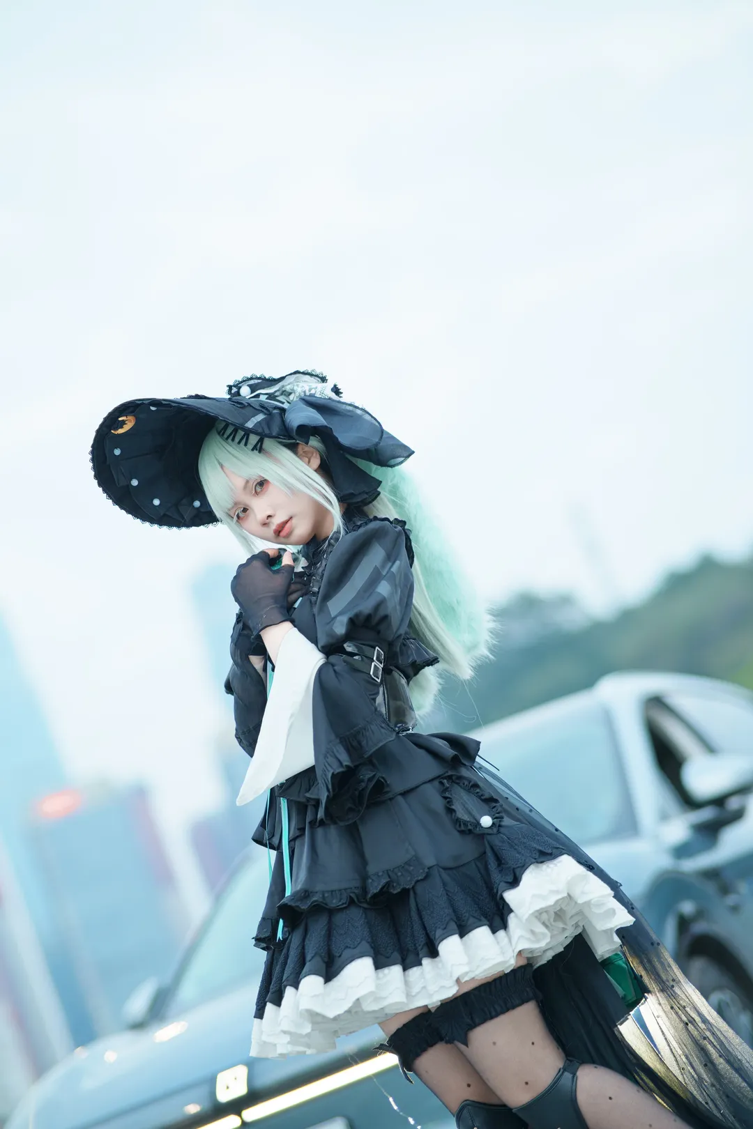 明日方舟, 若叶睦cos, cosplay穿搭, 外景写真, 南宁冬典 - 第5张