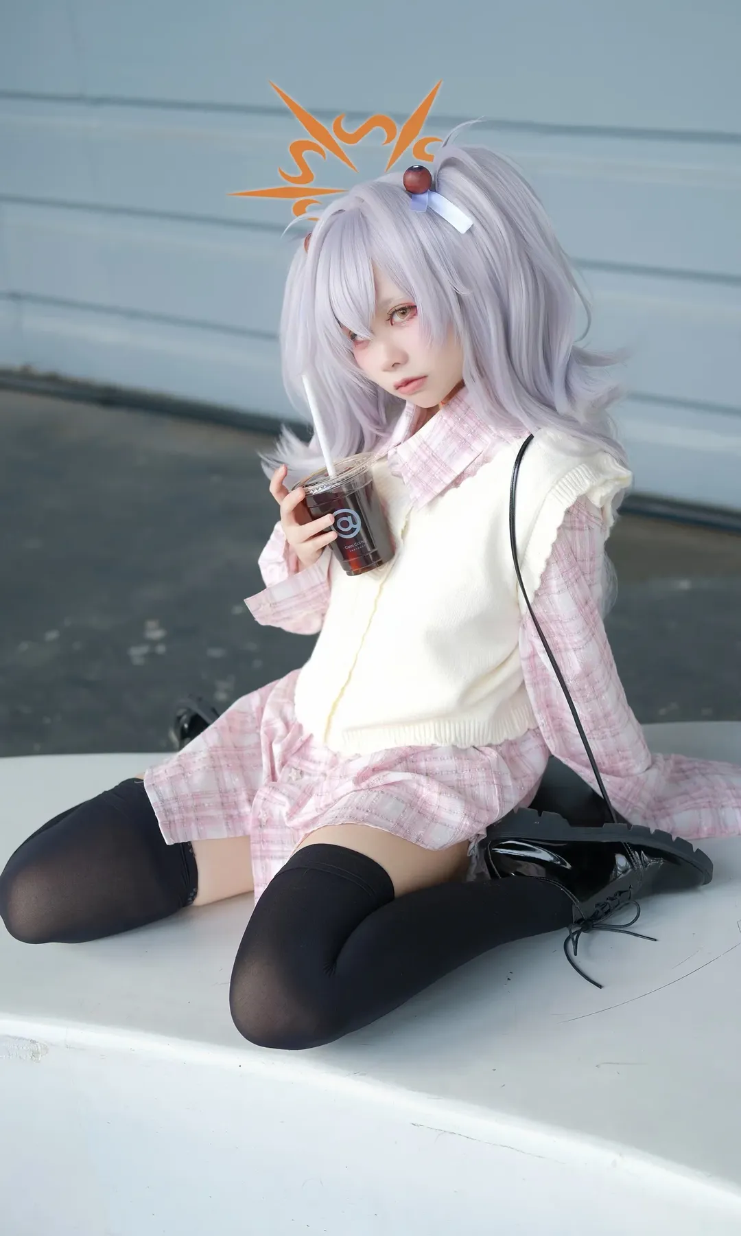 二次元撮影, ブルーアーカイブ, 日常コスプレ, 板垣カノエ コスプレ, レイヤードコーデ - 1枚目