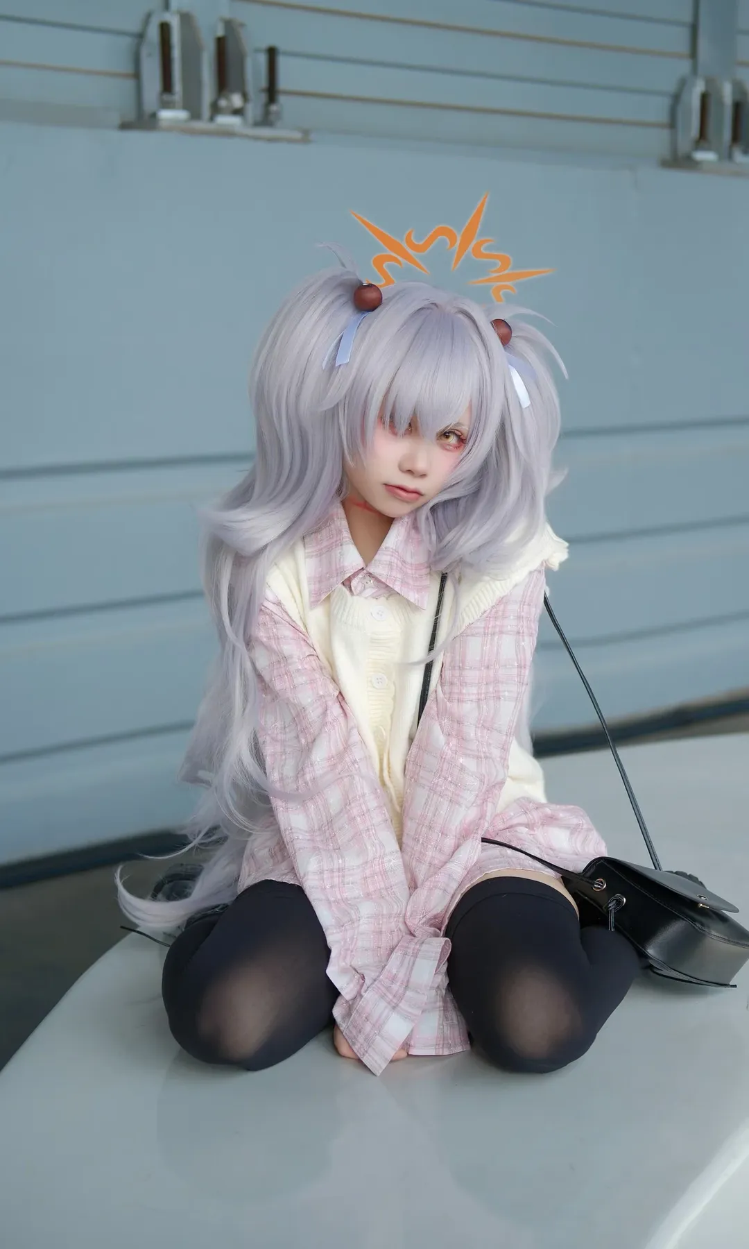 二次元撮影, ブルーアーカイブ, 日常コスプレ, 板垣カノエ コスプレ, レイヤードコーデ - 2枚目