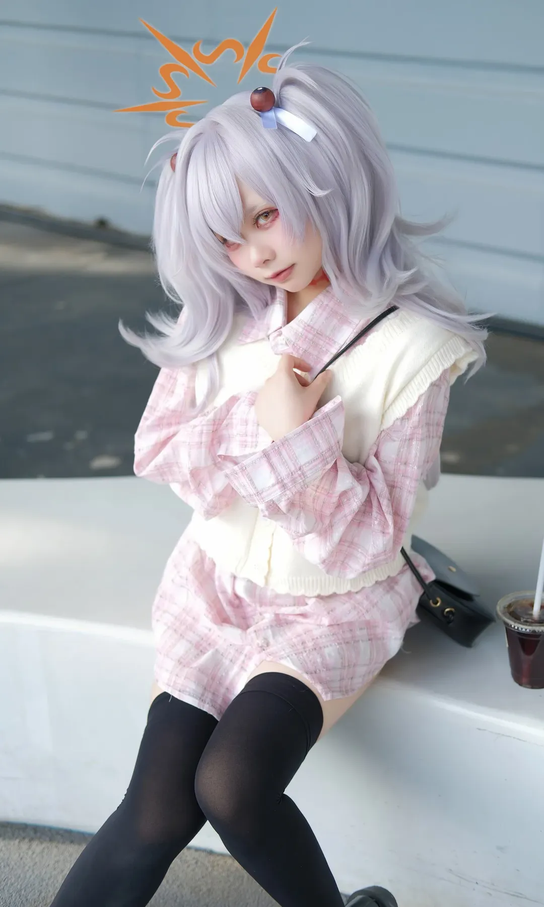 二次元撮影, ブルーアーカイブ, 日常コスプレ, 板垣カノエ コスプレ, レイヤードコーデ - 5枚目