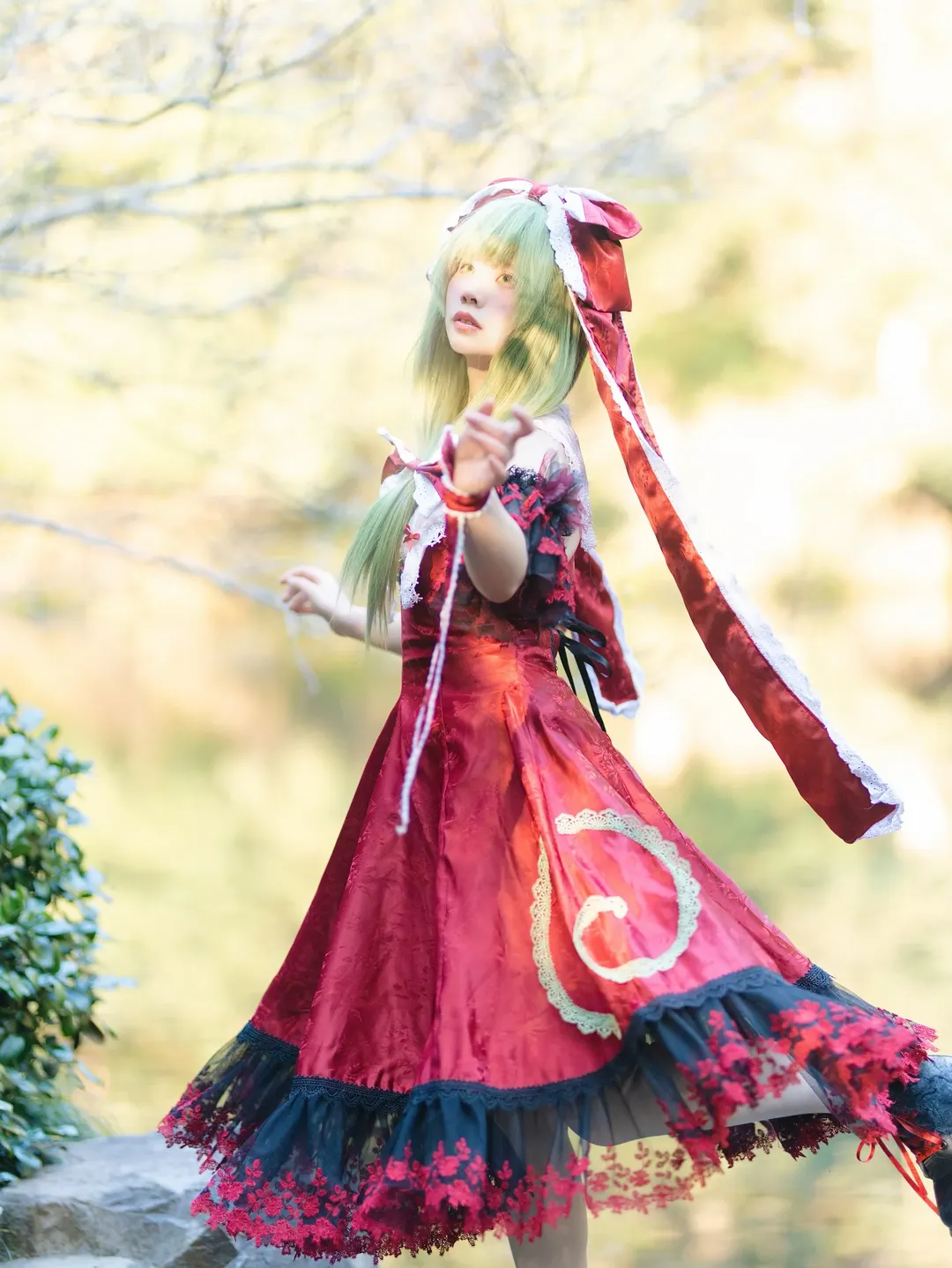 Touhou Project, Kagiyama Hina cosplay, Outdoor location, Cosplay styling, God of Calamity - Image 3