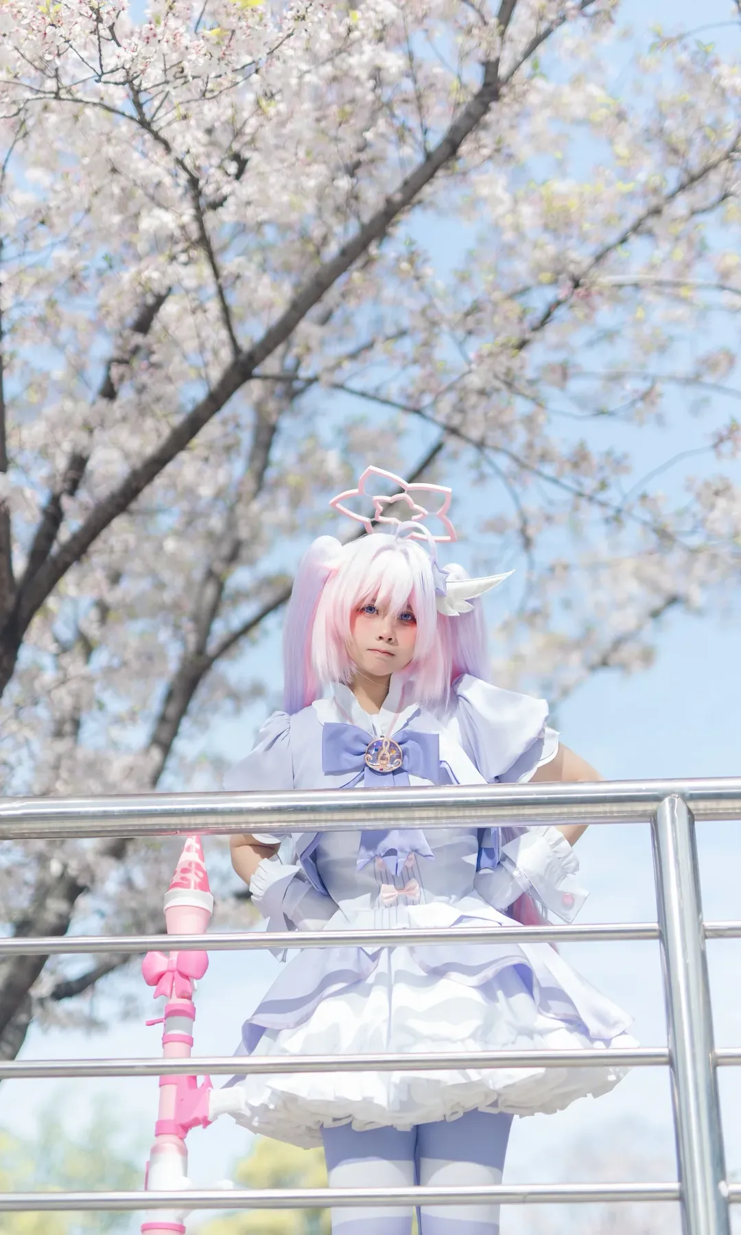 碧藍檔案, 櫻花外景, cosplay攝影, 魔法少女cos, 宇澤玲紗cos