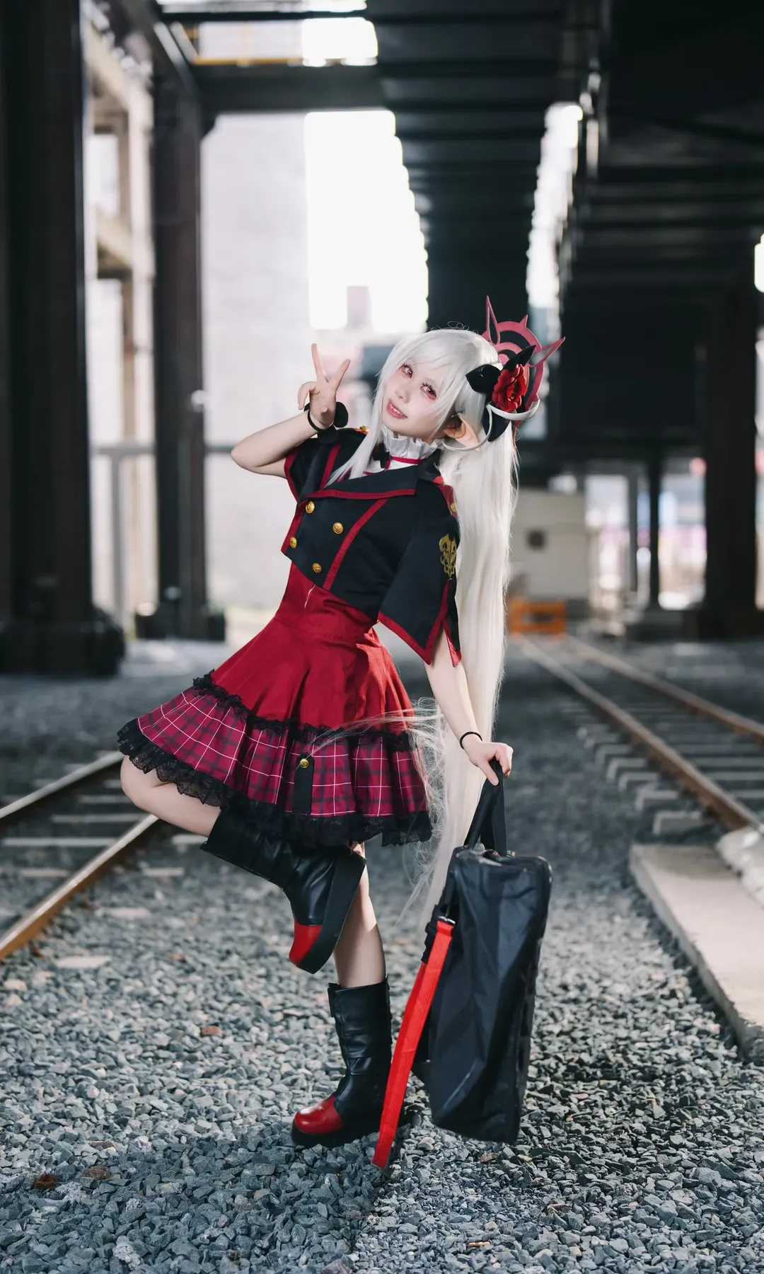 角色扮演, 碧藍檔案, 淺黃睦月cos, cosplay攝影, 二次元外景
