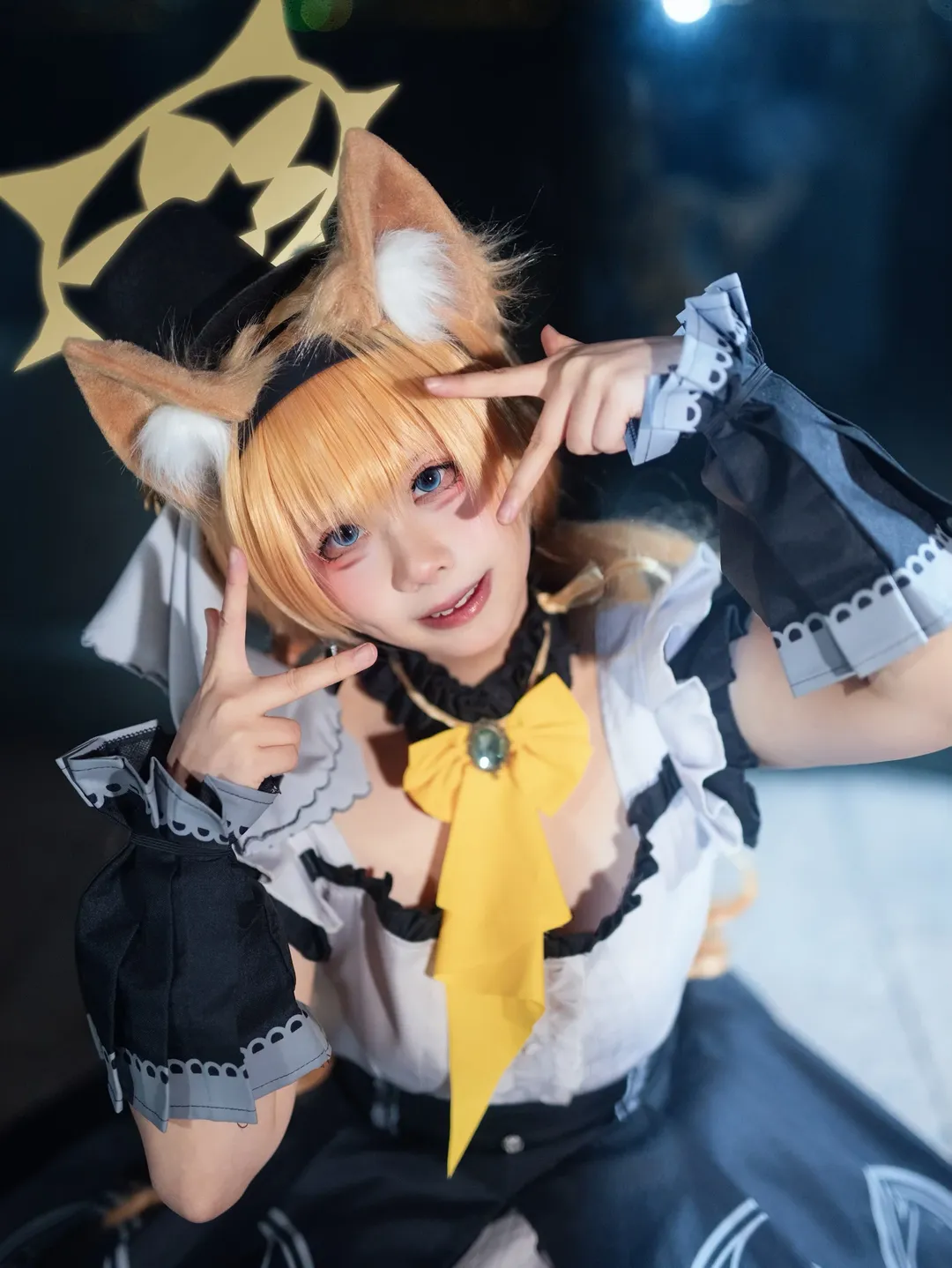 cosplay, 碧蓝档案, 夜景人像, 伊落玛丽cos, 兽耳娘 - 第3张