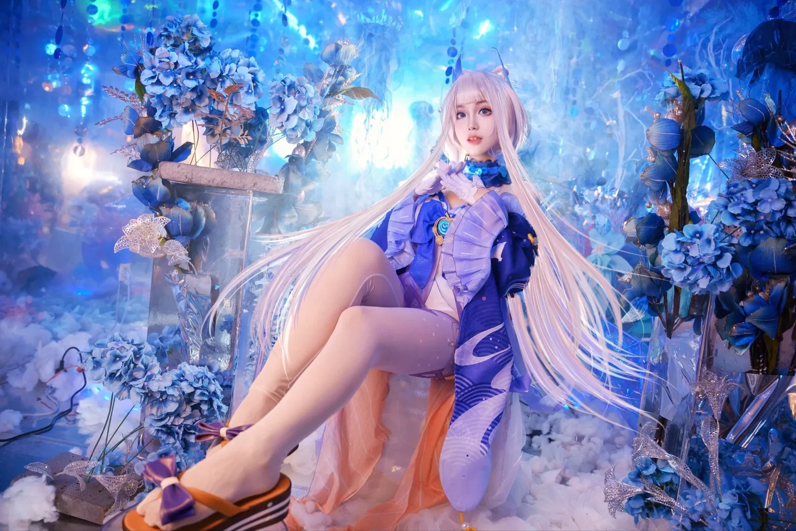原神, 珊瑚宫心海cos, cosplay摄影, 水元素主题, 清夏乐园大秘境 - 第4张