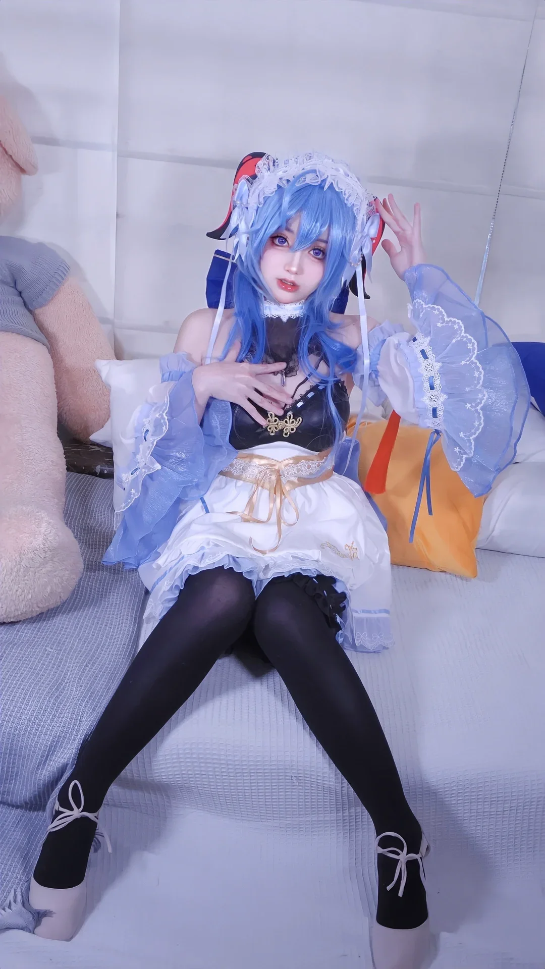 原神, 甘雨cos, cosplay摄影, 甘雨女仆, 内景写真 - 第2张