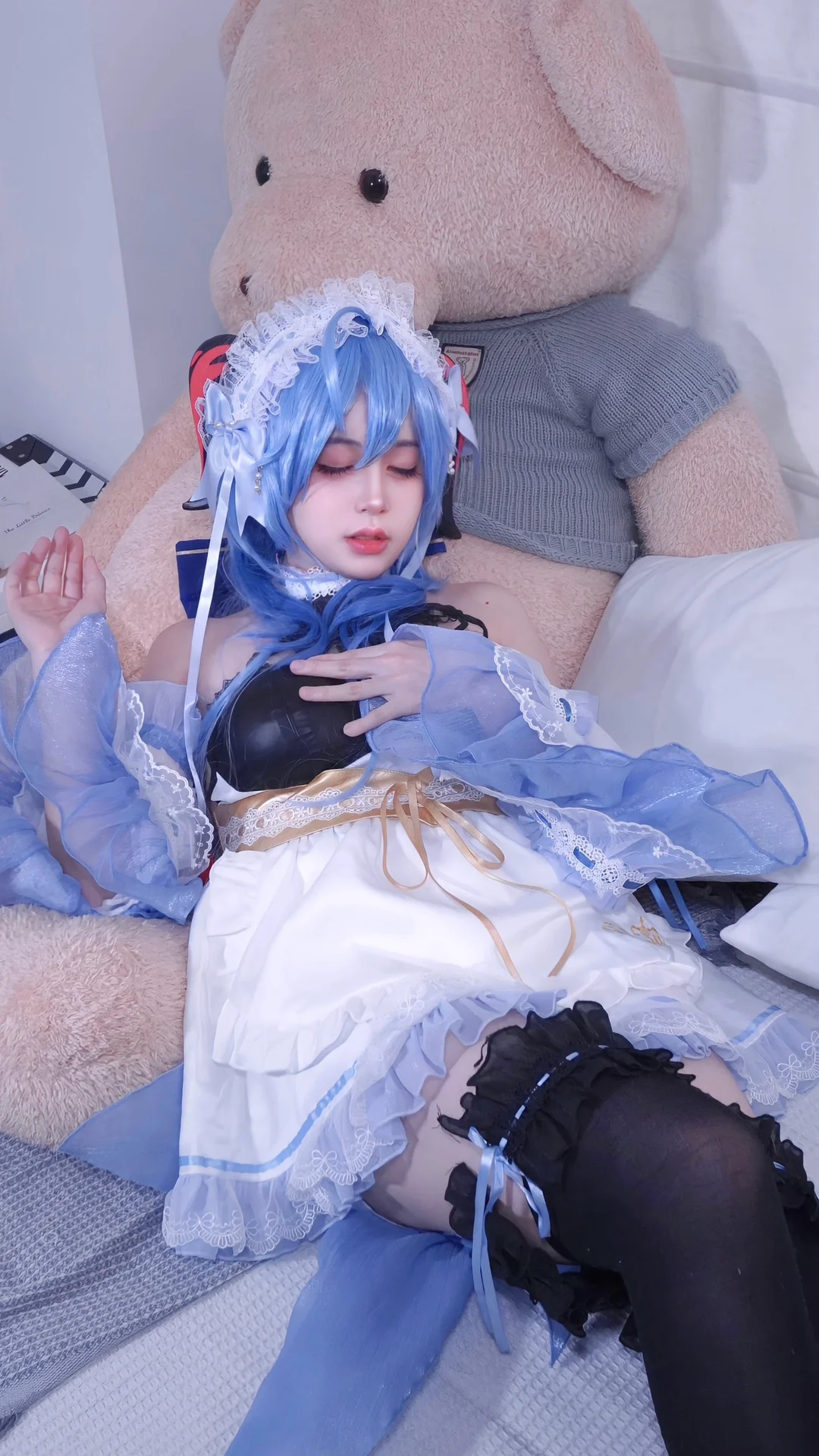 原神, 甘雨cos, cosplay摄影, 甘雨女仆, 内景写真 - 第5张