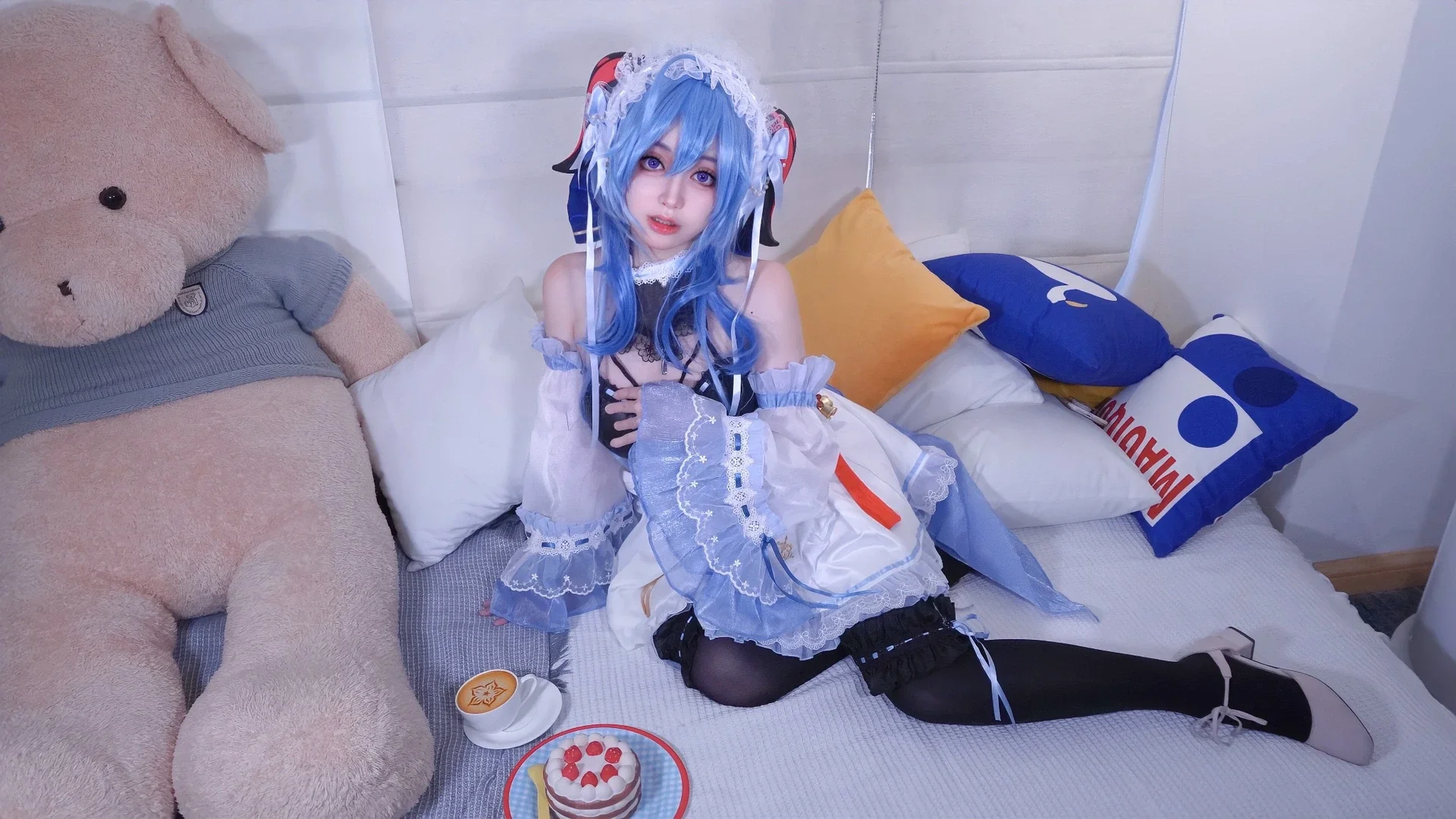 原神, 甘雨cos, cosplay摄影, 甘雨女仆, 内景写真 - 第7张