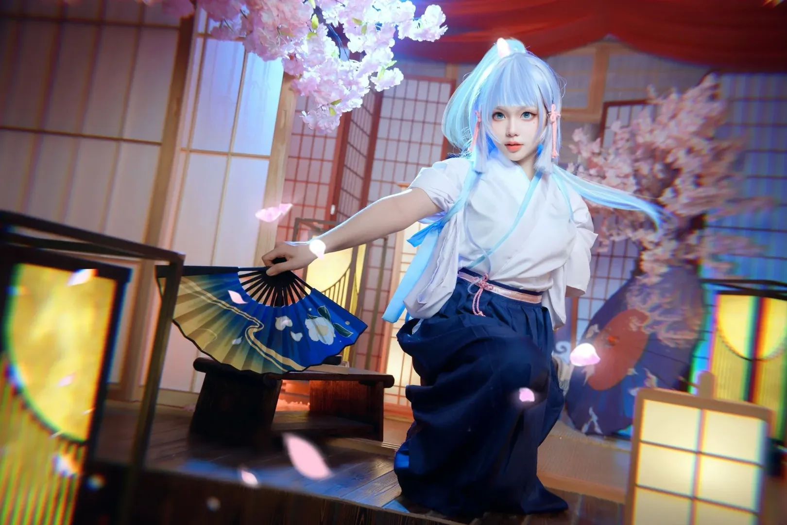 原神, 二次元摄影, 神里绫华cos, 和风写真, 剑道服cosplay - 第4张
