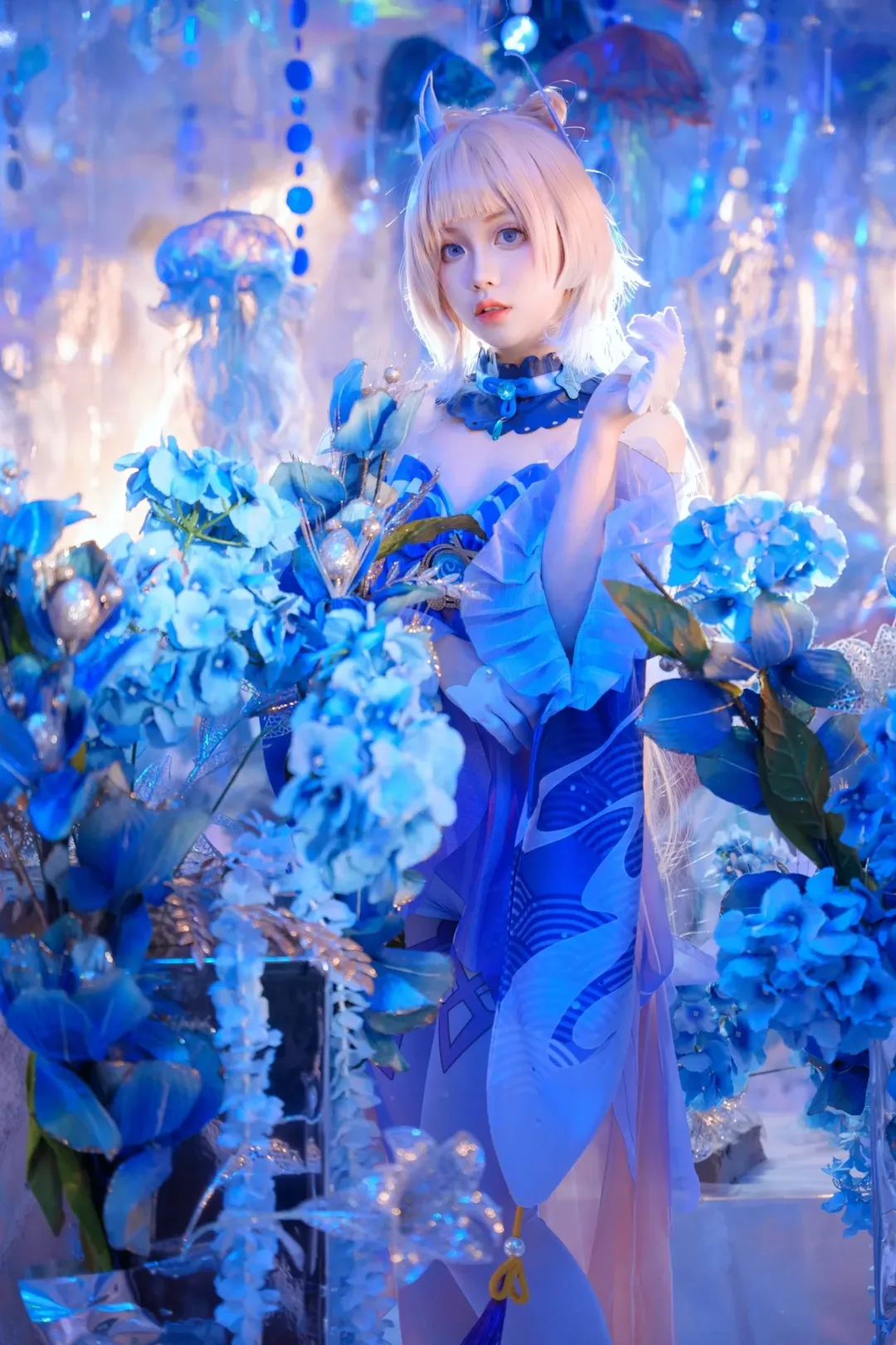 原神, 珊瑚宫心海cos, 二次元cosplay, 游戏角色扮演, 水元素装扮 - 第2张