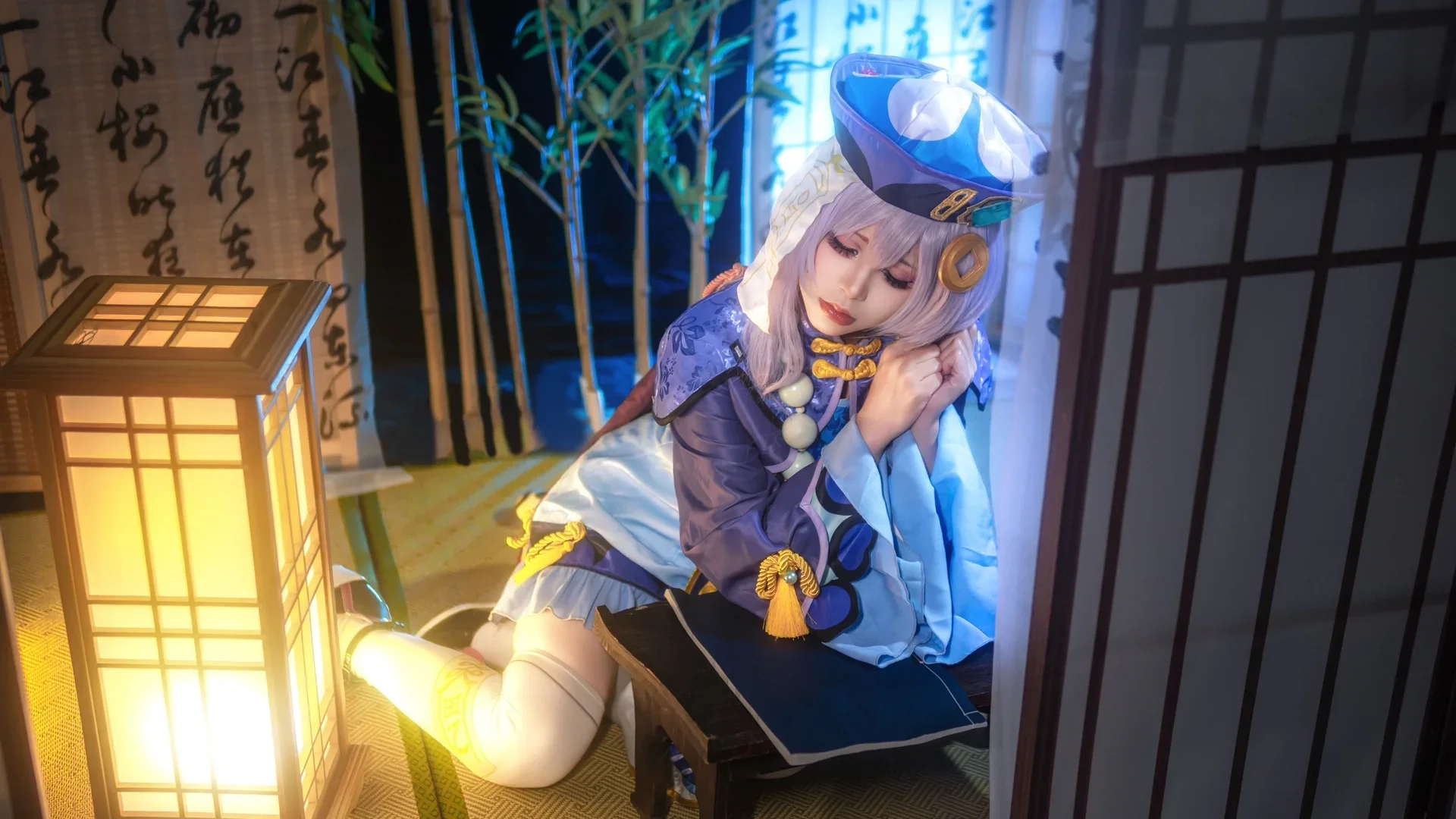 原神, 二次元cos, cosplay摄影, 七七cos, 僵尸少女 - 第7张