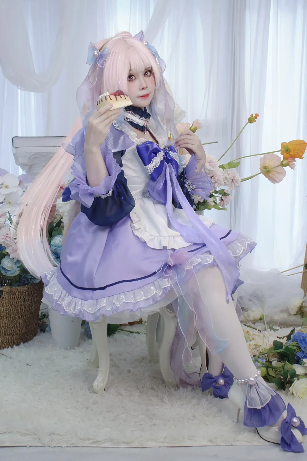 Genshin Impact, Sangonomiya Kokomi cosplay, Maid outfit, Cosplay photoshoot, Shenzhen photography studio - Image 2