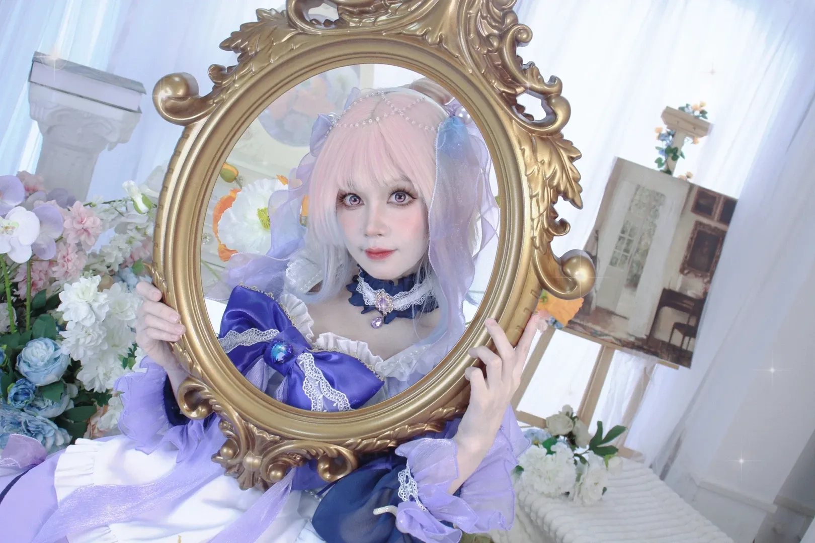 Genshin Impact, Sangonomiya Kokomi cosplay, Maid outfit, Cosplay photoshoot, Shenzhen photography studio - Image 5