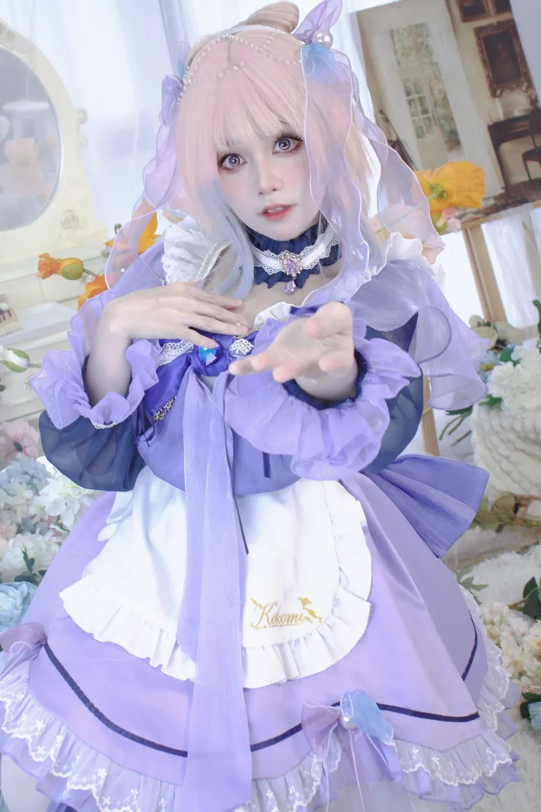 Genshin Impact, Sangonomiya Kokomi cosplay, Maid outfit, Cosplay photoshoot, Shenzhen photography studio - Image 7