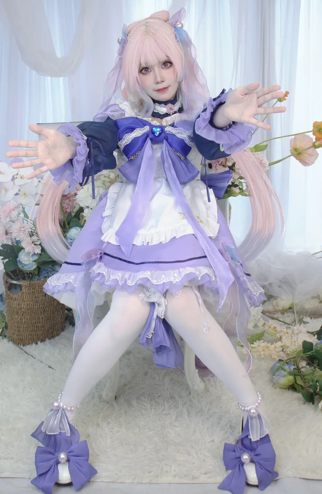 Genshin Impact, Sangonomiya Kokomi cosplay, Maid outfit, Cosplay photoshoot, Shenzhen photography studio - Image 8
