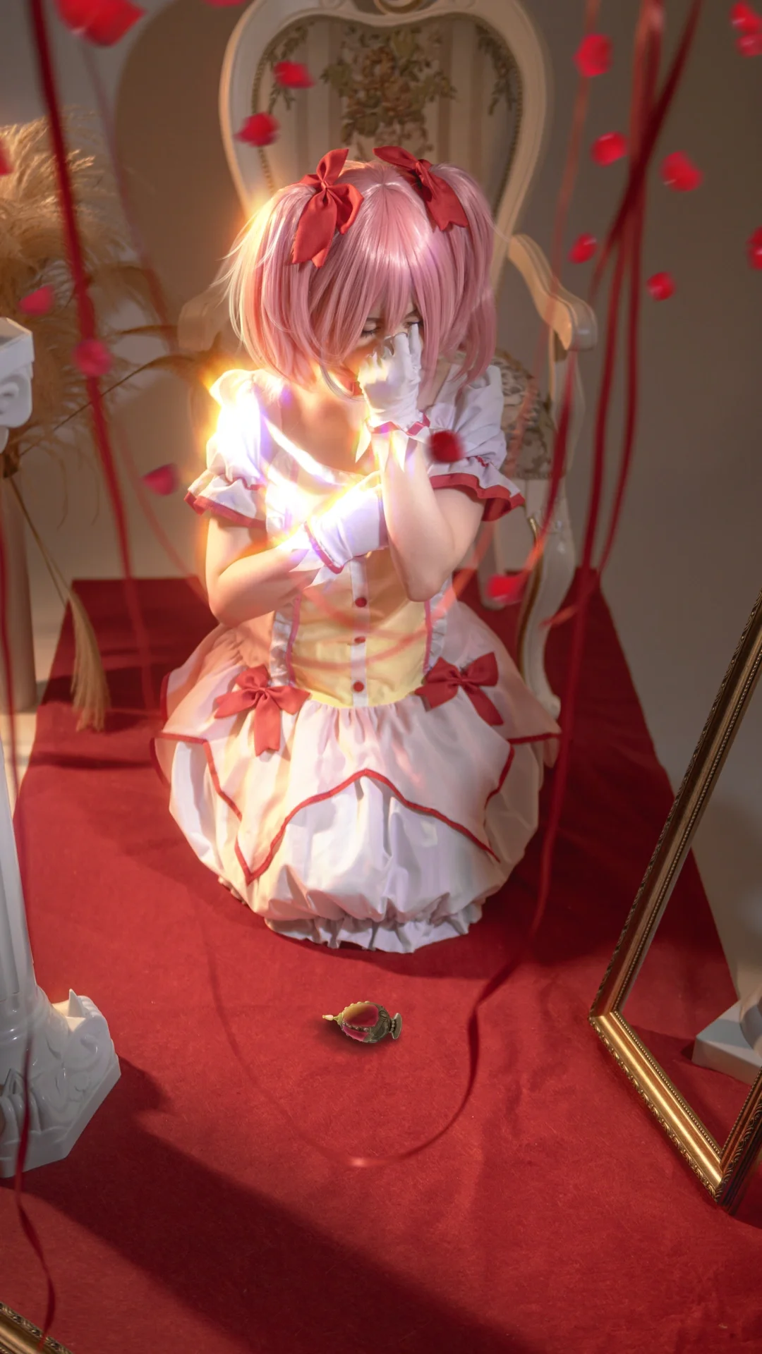 少女写真, 鹿目圆cos, 魔法少女小圆, cosplay摄影, 二次元氛围感 - 第10张