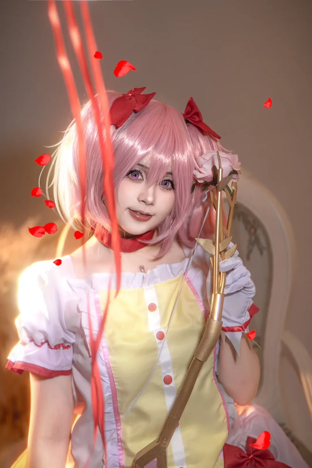 少女写真, 鹿目圆cos, 魔法少女小圆, cosplay摄影, 二次元氛围感 - 第3张