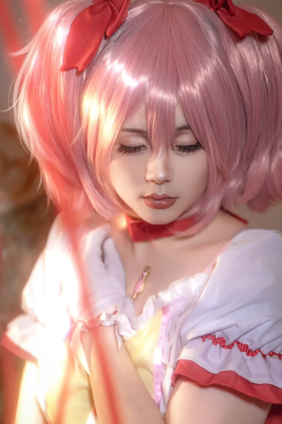 少女写真, 鹿目圆cos, 魔法少女小圆, cosplay摄影, 二次元氛围感 - 第4张