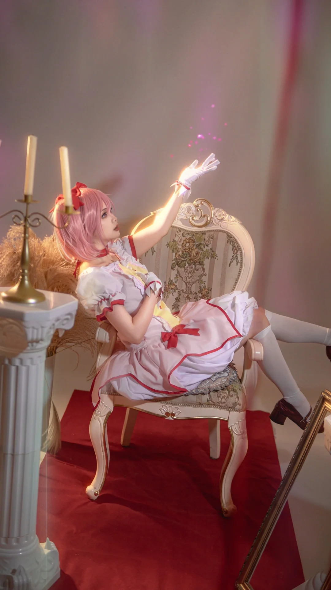 少女写真, 鹿目圆cos, 魔法少女小圆, cosplay摄影, 二次元氛围感 - 第5张