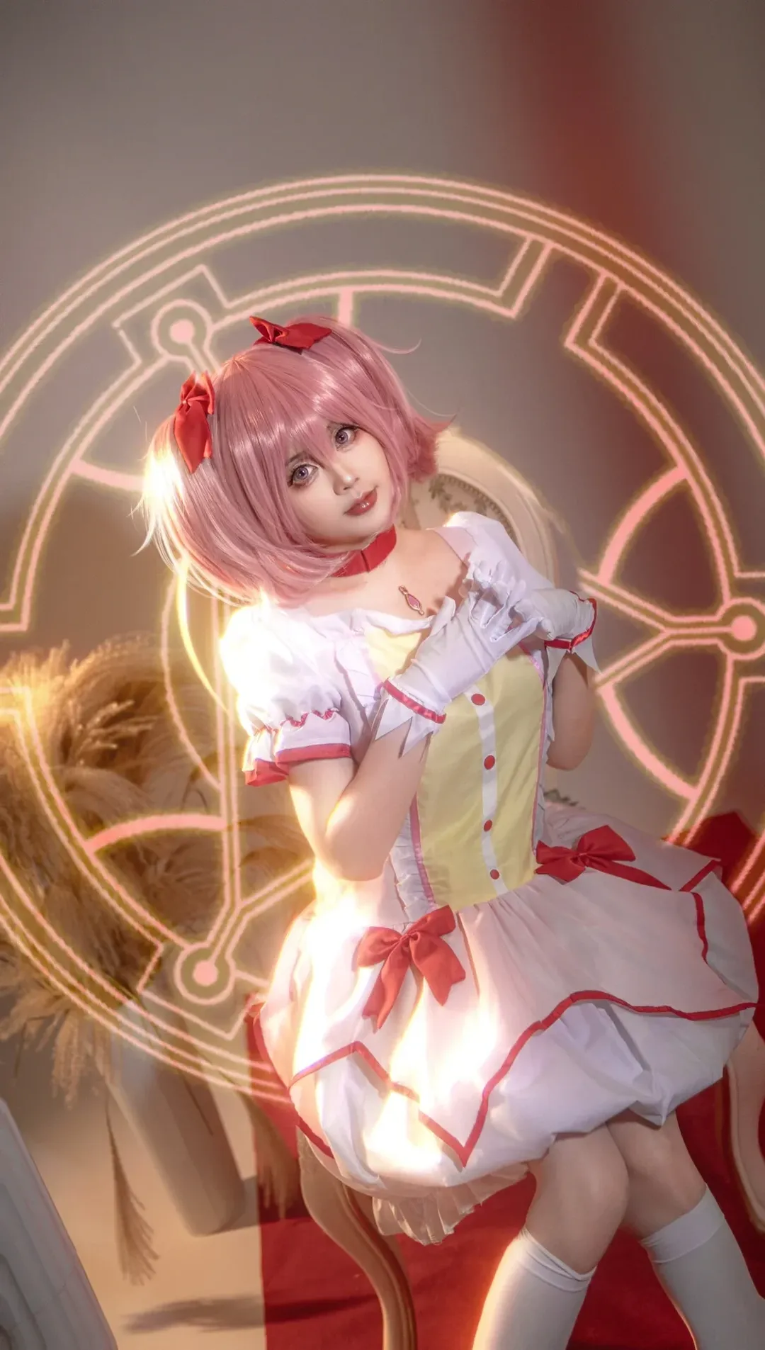 少女写真, 鹿目圆cos, 魔法少女小圆, cosplay摄影, 二次元氛围感 - 第6张