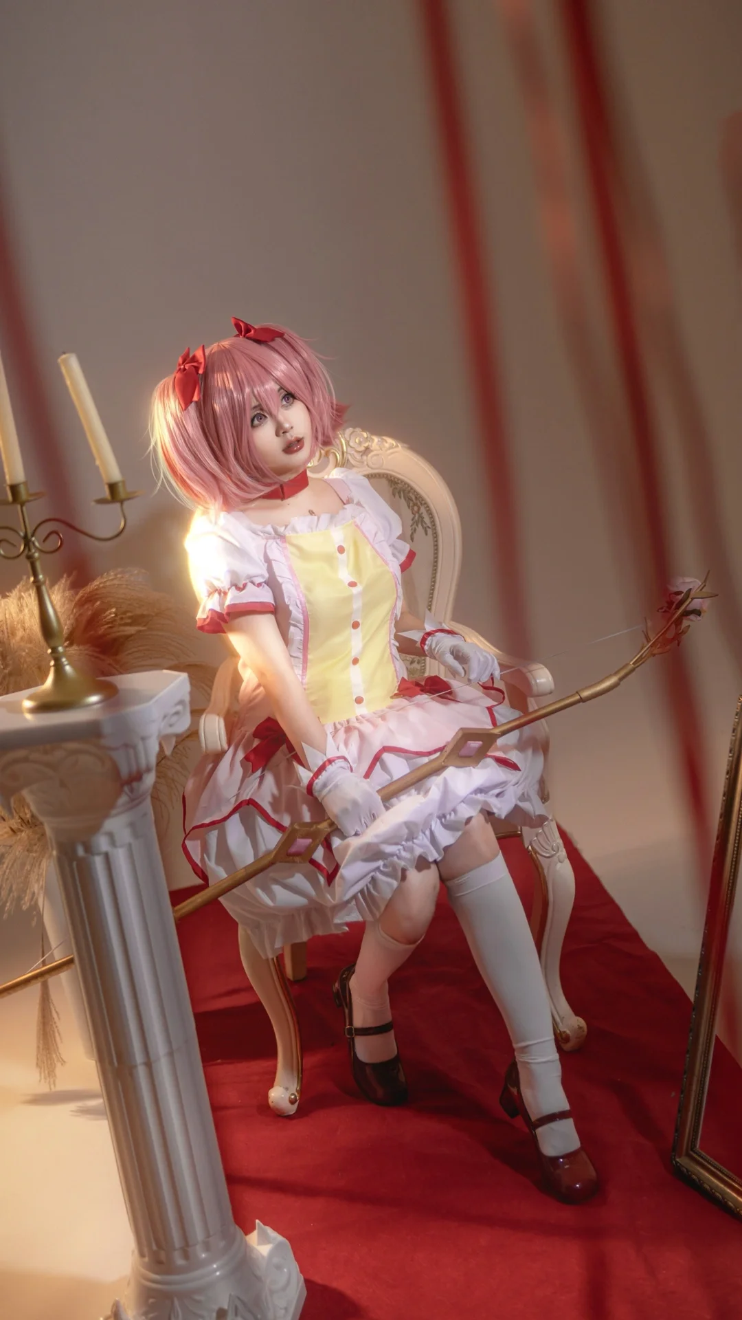 少女写真, 鹿目圆cos, 魔法少女小圆, cosplay摄影, 二次元氛围感 - 第7张