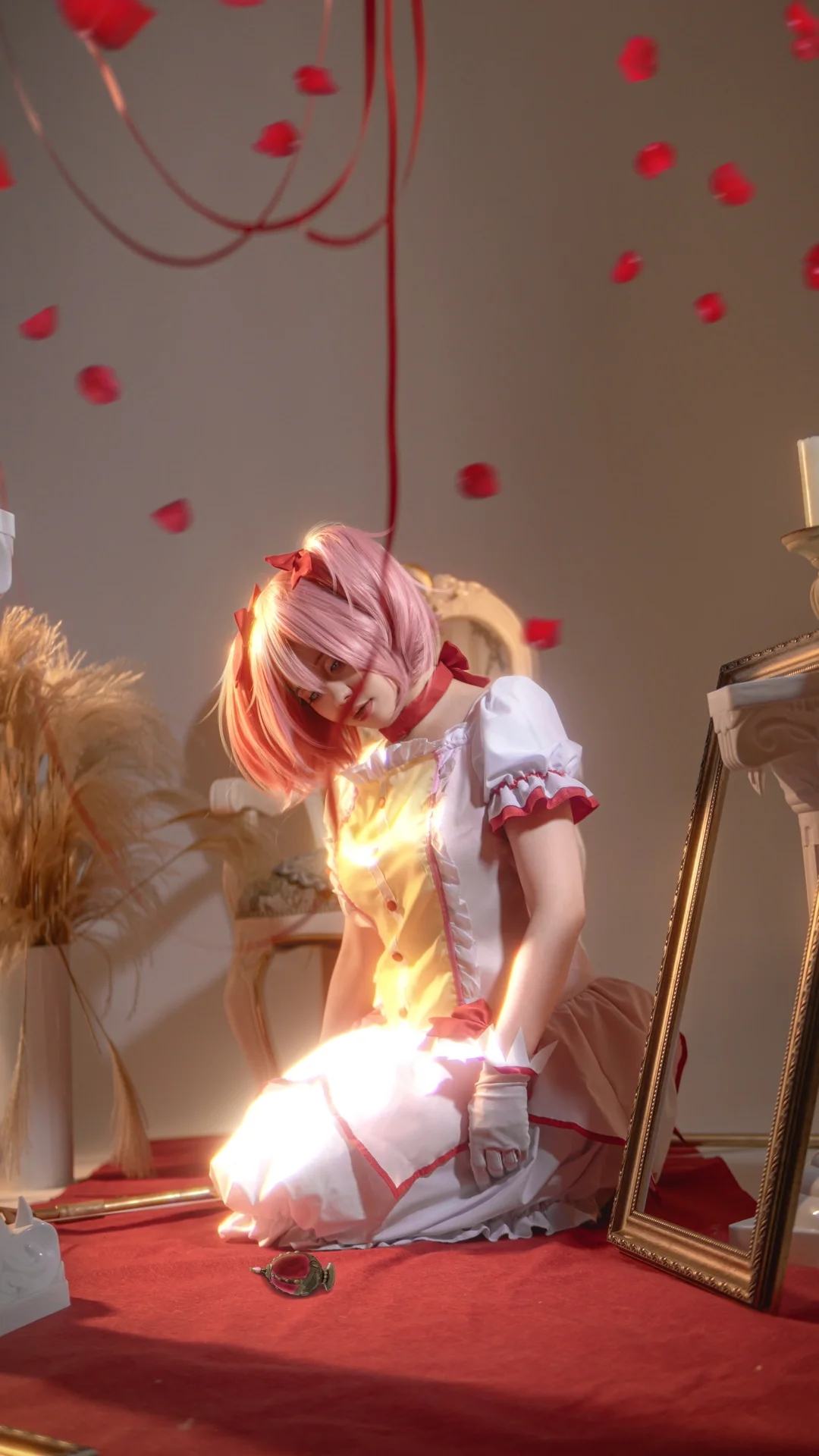 少女写真, 鹿目圆cos, 魔法少女小圆, cosplay摄影, 二次元氛围感 - 第9张