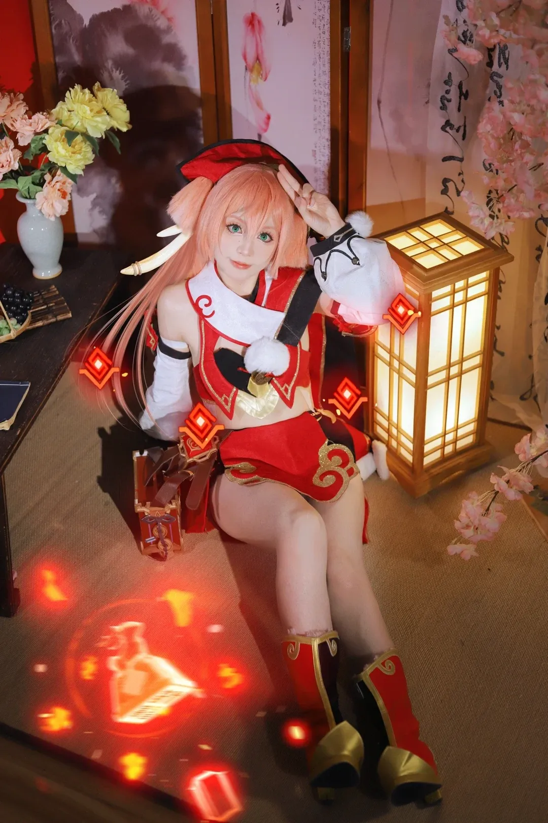 二次元, 原神, 和風撮影, コスプレ撮影, 煙緋のコスプレ - 1枚目