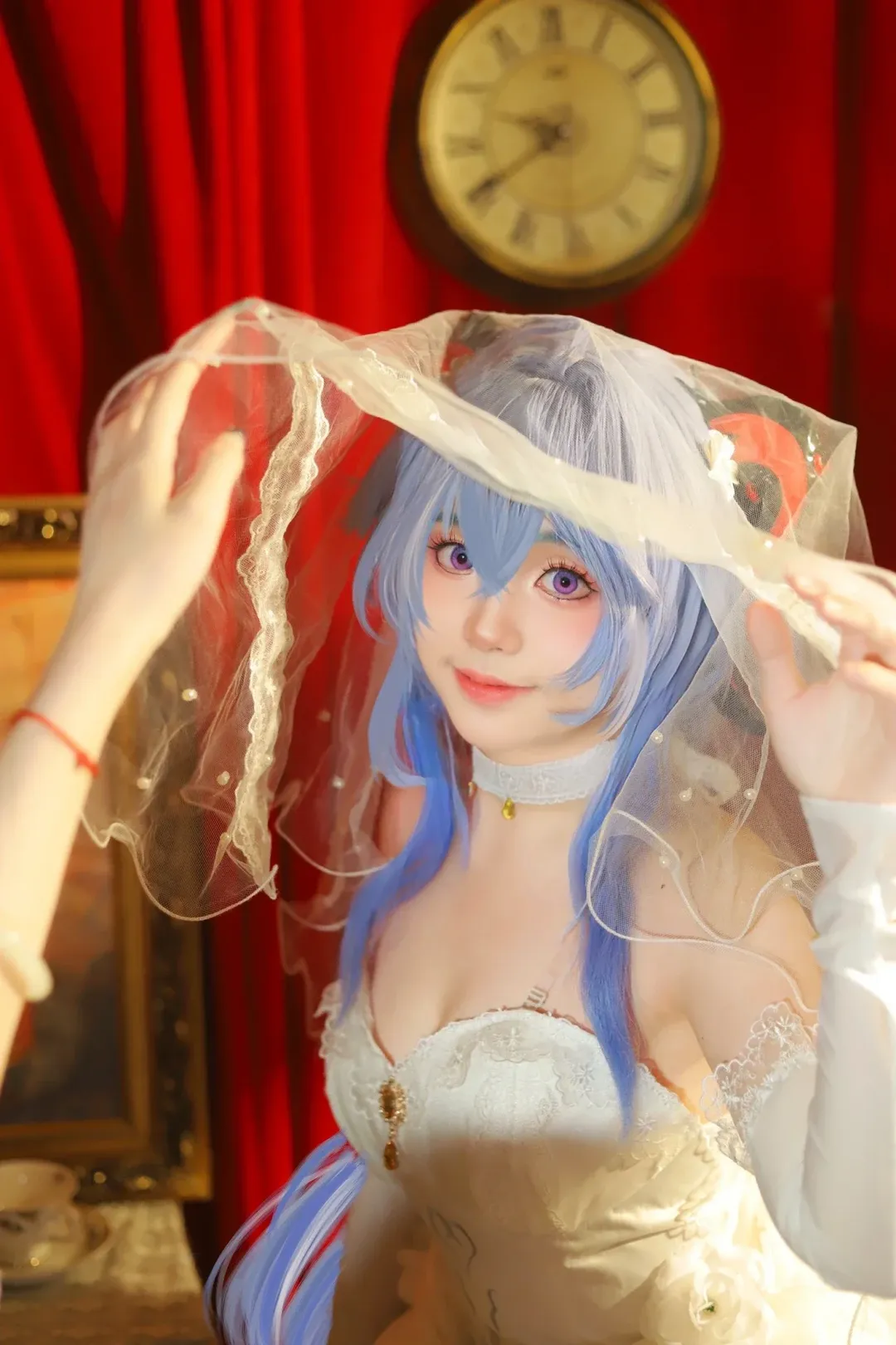 原神, 甘雨cos, 棚拍写真, 花嫁cosplay, 二次元婚纱 - 第2张