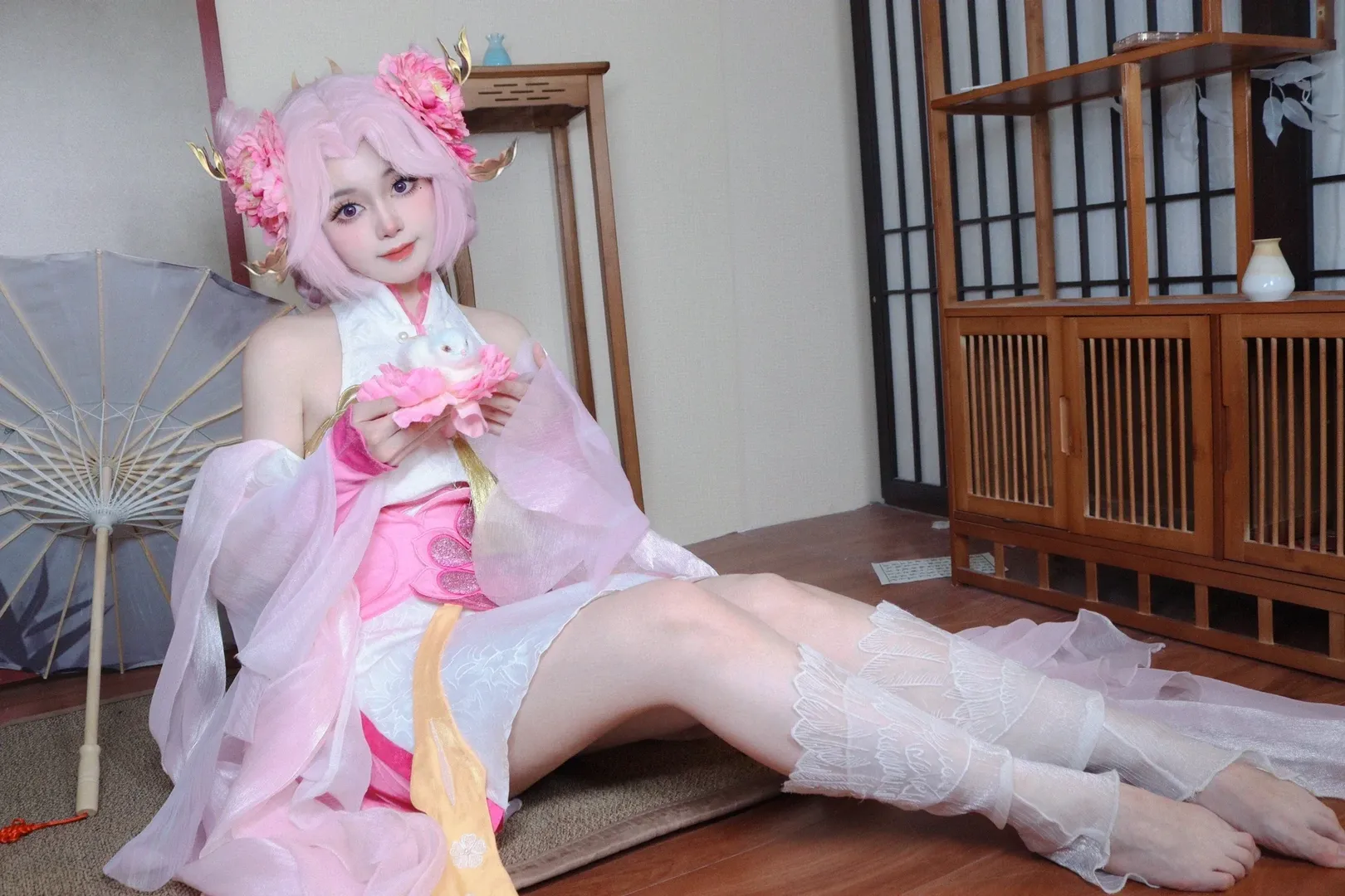 cos正片, 王者荣耀, 古风cos, 嫦娥cos, 嫦娥拒霜思 - 第2张