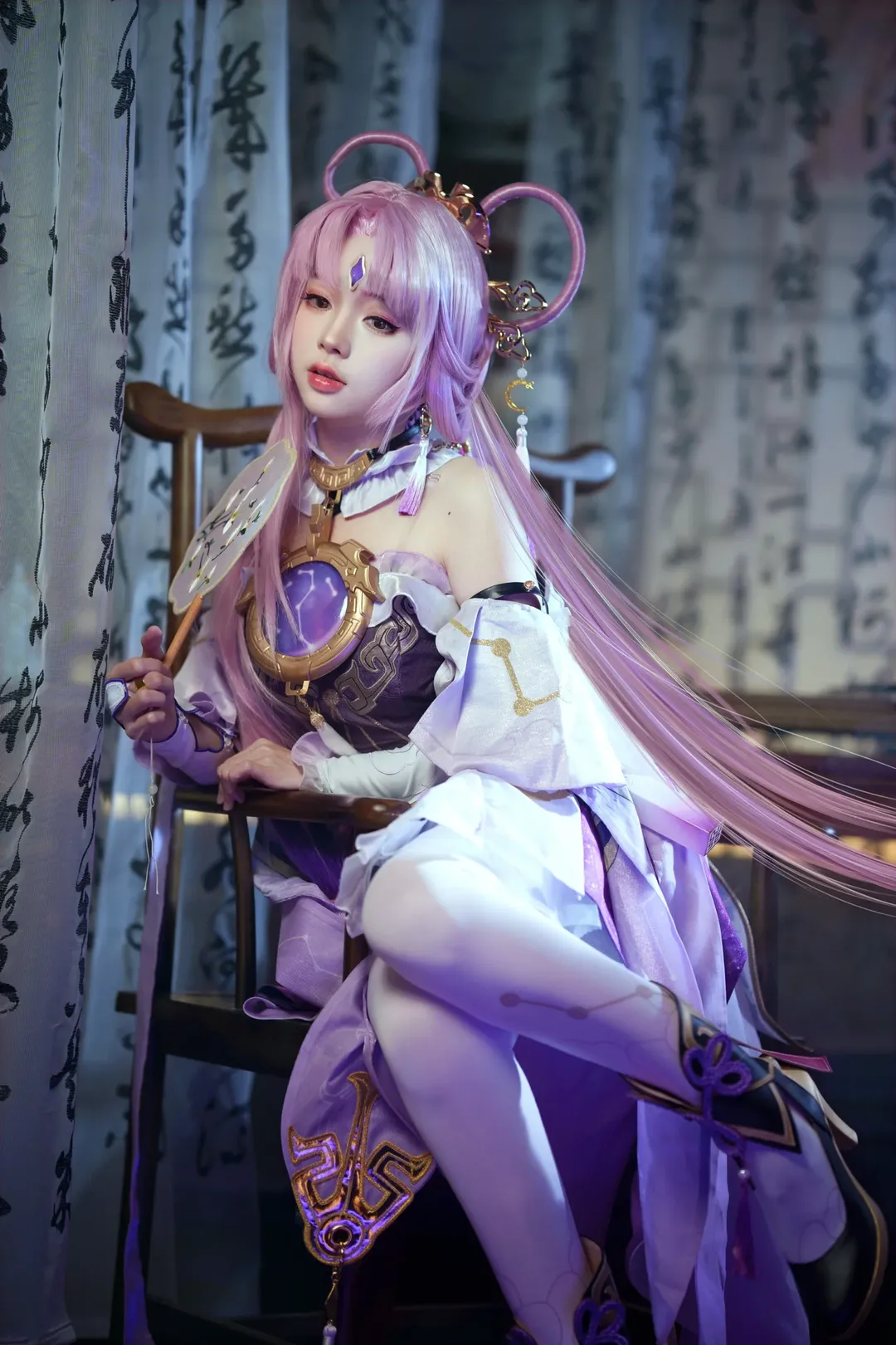 cosplay, Honkai: Star Rail, Fu Xuan cosplay, Divination Commission, Girl in traditional style