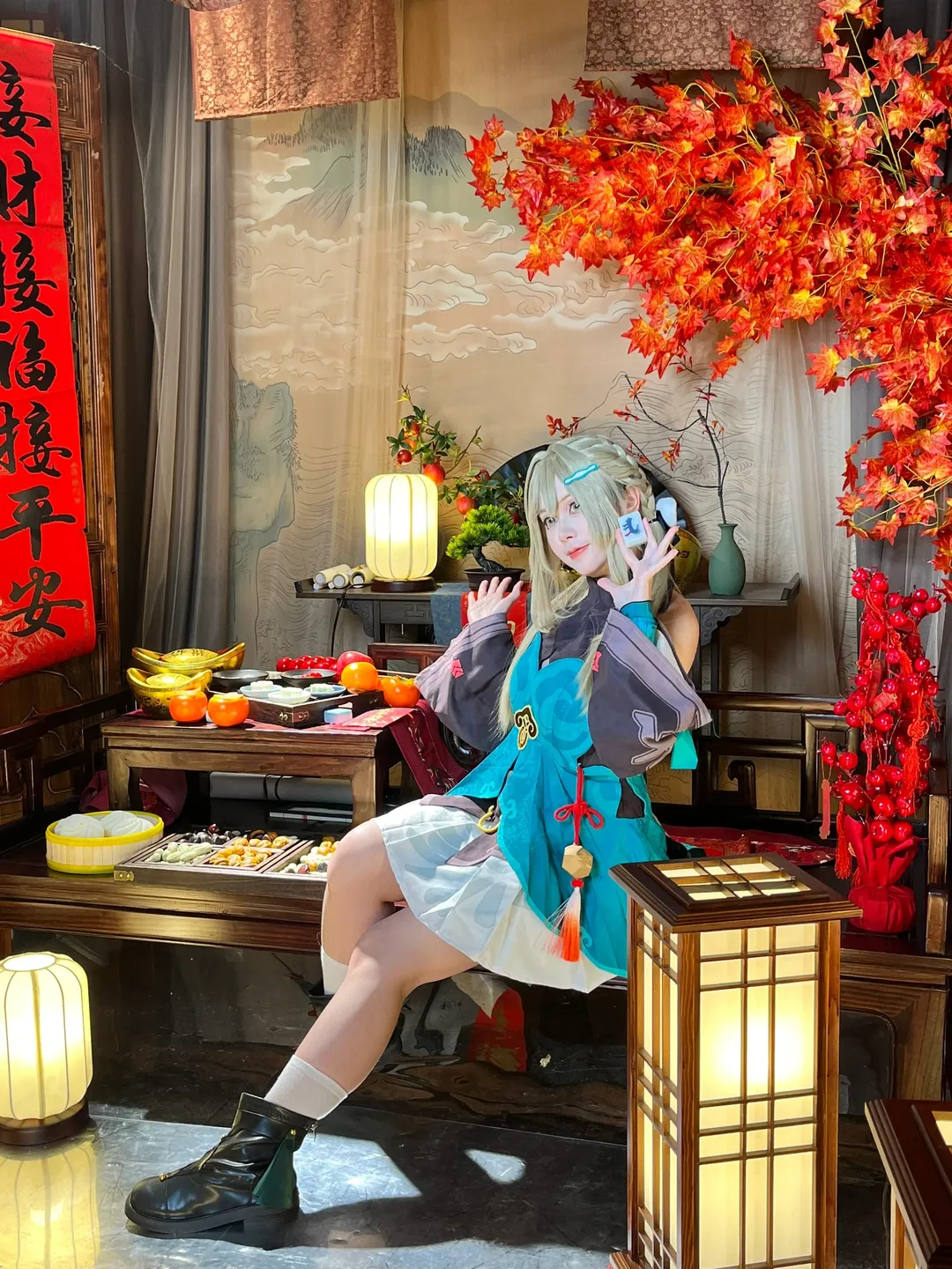 崩坏星穹铁道, 青雀cos, cosplay摄影, 古风实景棚, 原片花絮 - 第1张