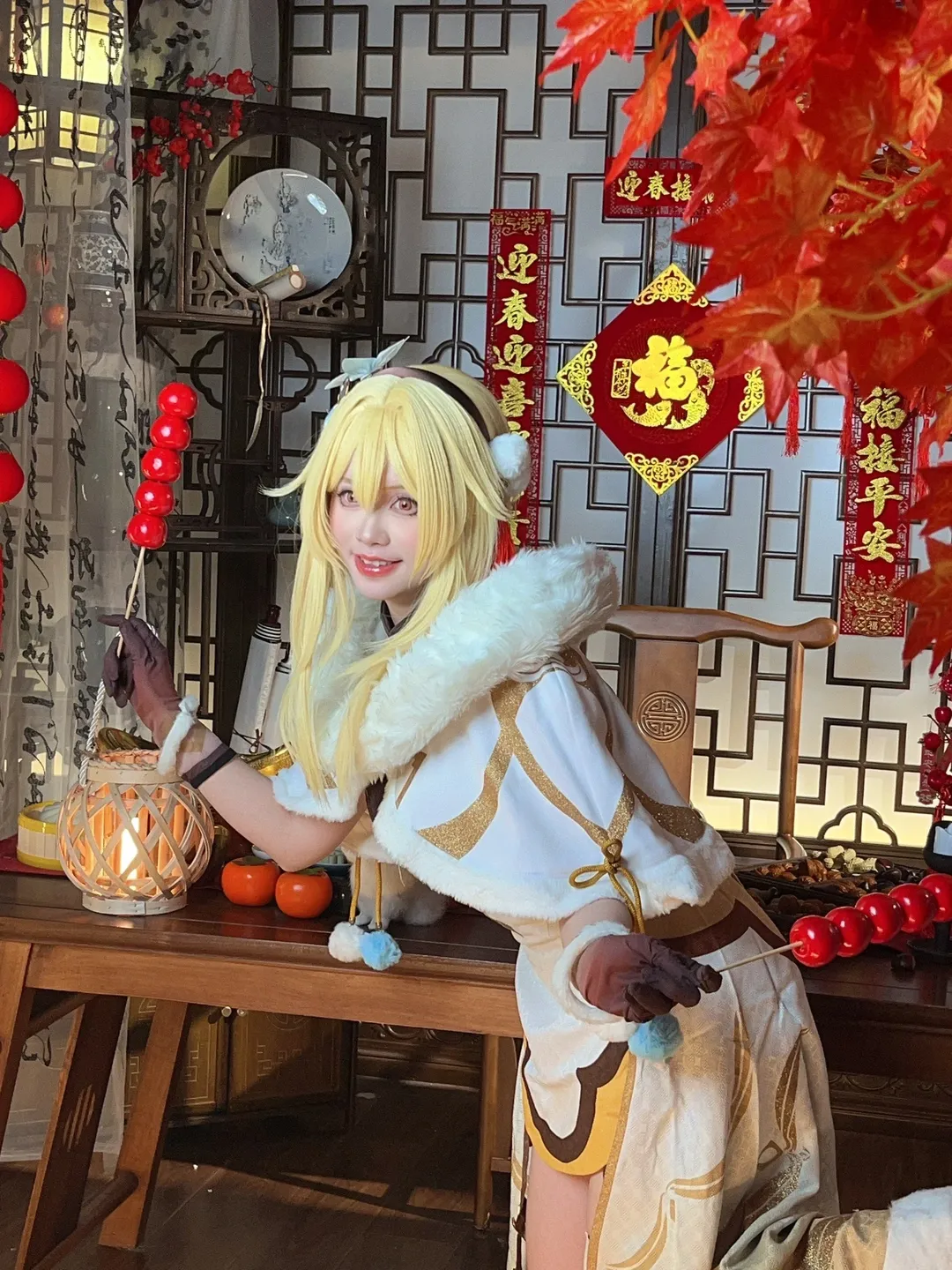 原神, 海灯节, 璃月, 旅行者荧cos, 新春同人