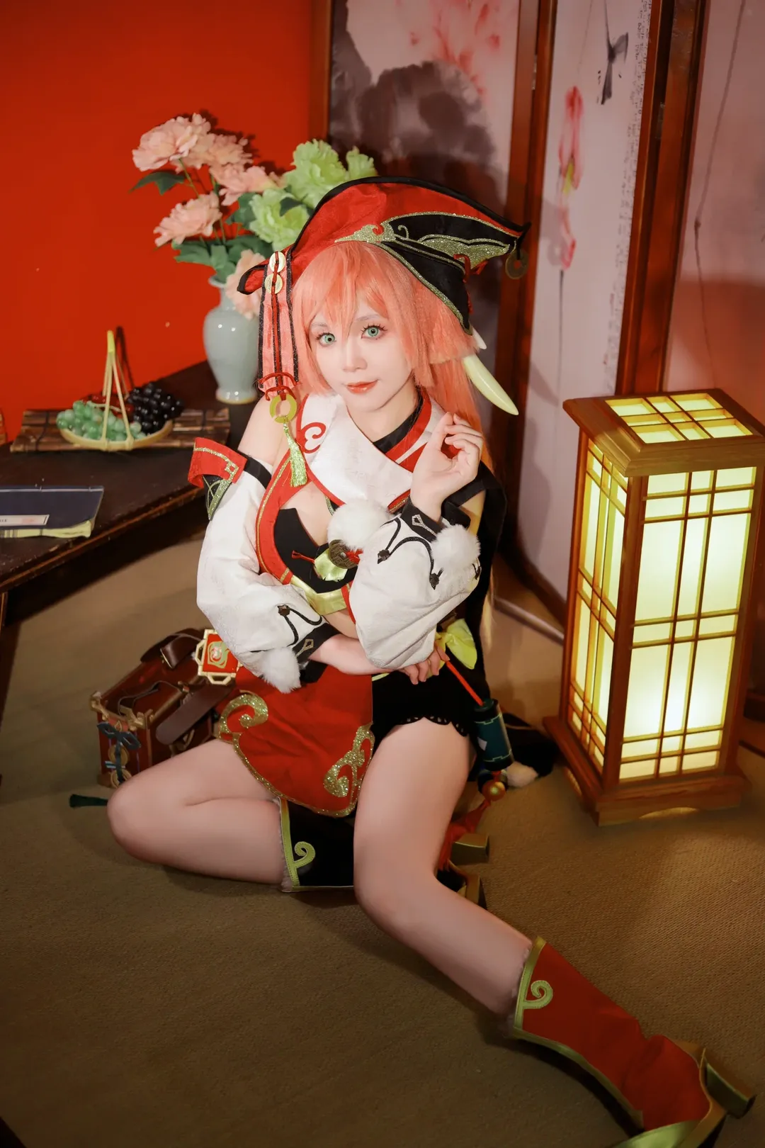 Genshin Impact, Cosplay photography, Yanfei cosplay, Professional contrast, Lawyer daily life
