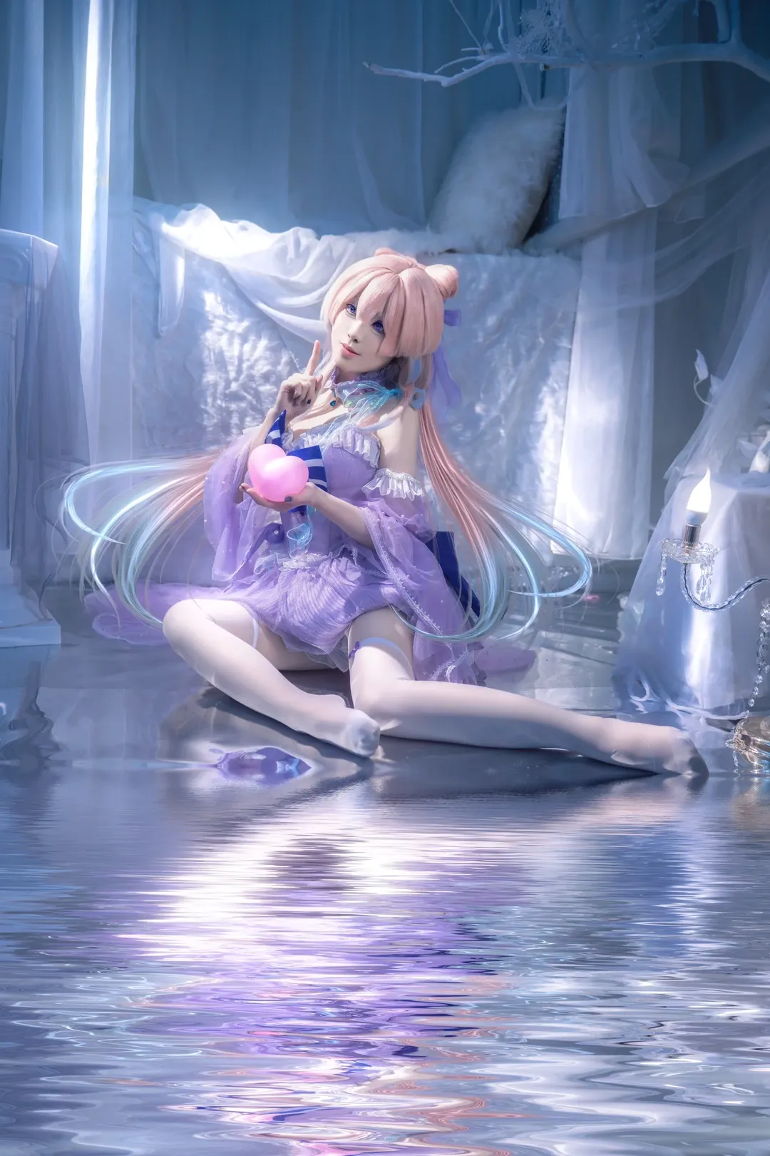 原神, 珊瑚宮心海 コスプレ, コスプレ撮影, 心海 ウェディングドレス, 水中の雰囲気