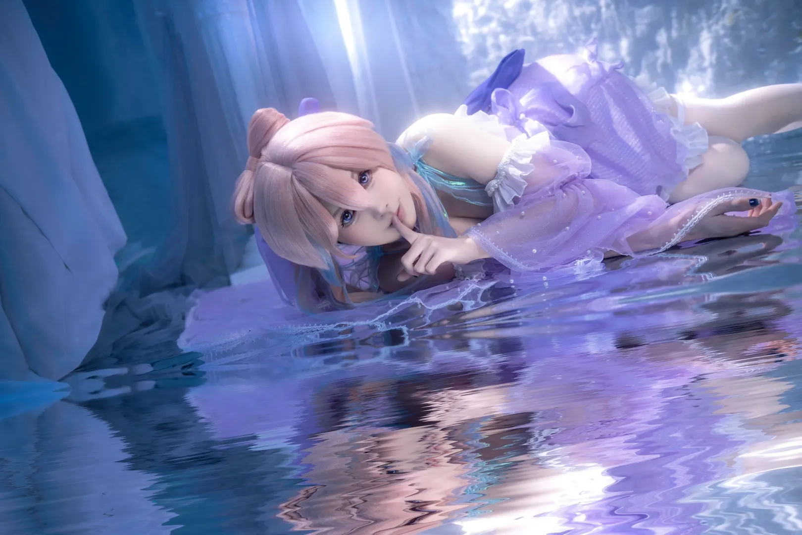 原神, 珊瑚宫心海cos, cosplay正片, 心海花嫁, 水下氛围 - 第8张