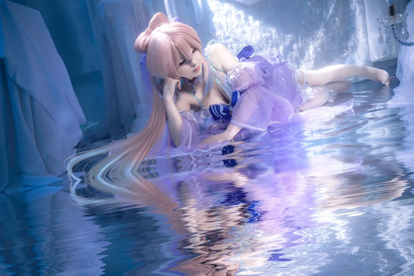 原神, 珊瑚宫心海cos, cosplay正片, 心海花嫁, 水下氛围 - 第9张