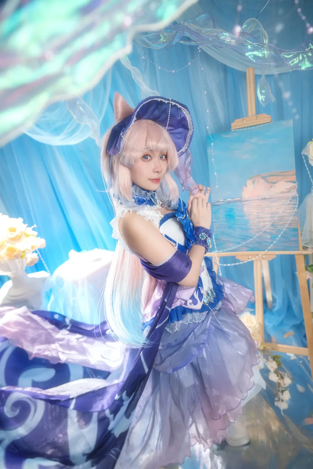 原神, 珊瑚宫心海cos, cosplay正片, 心海同人, 梦幻海洋风 - 第4张