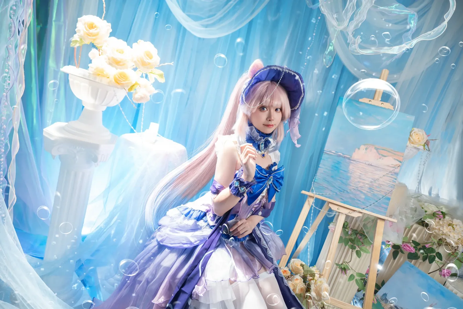 原神, 珊瑚宫心海cos, cosplay正片, 心海同人, 梦幻海洋风 - 第6张