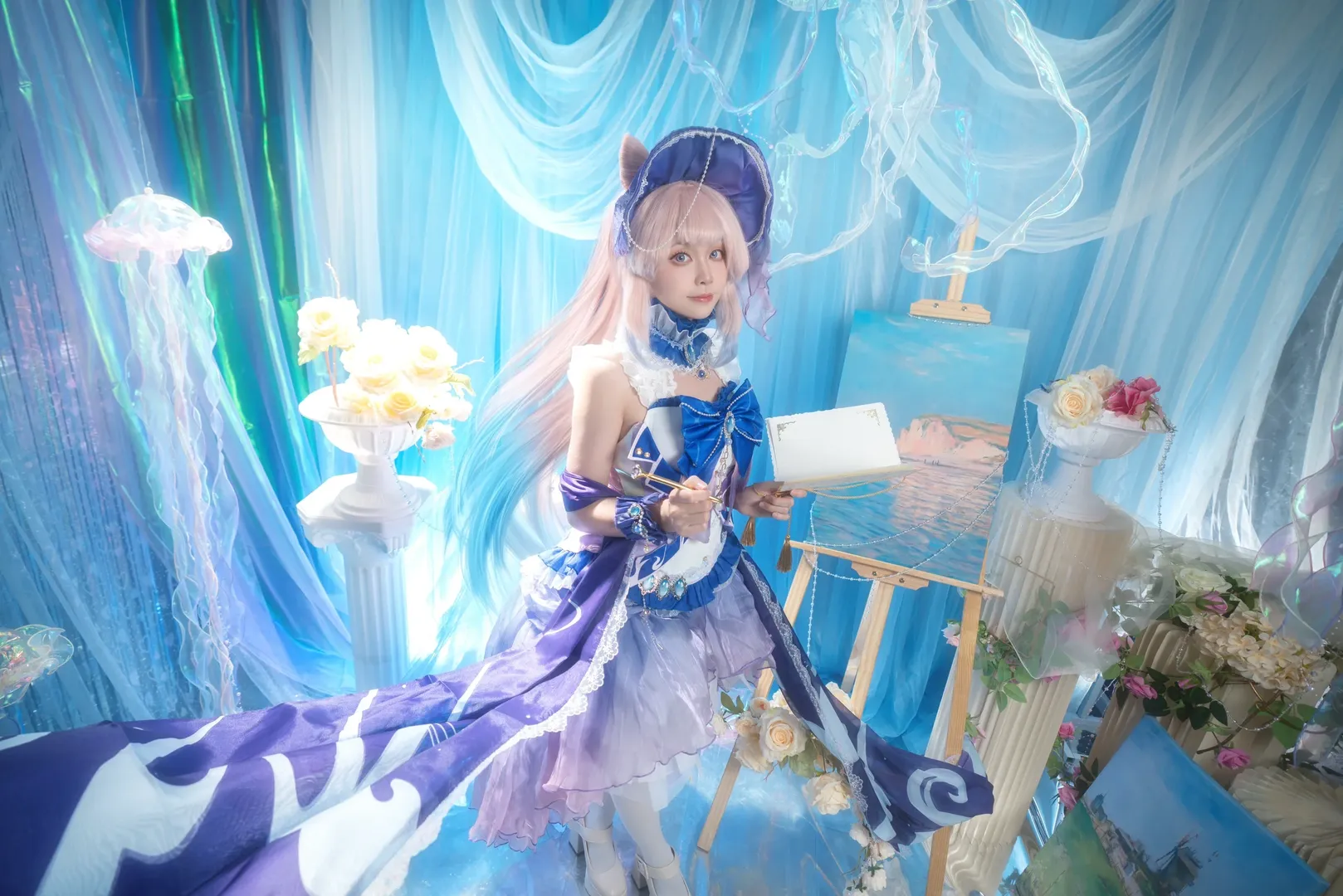 原神, 珊瑚宫心海cos, cosplay正片, 心海同人, 梦幻海洋风 - 第7张