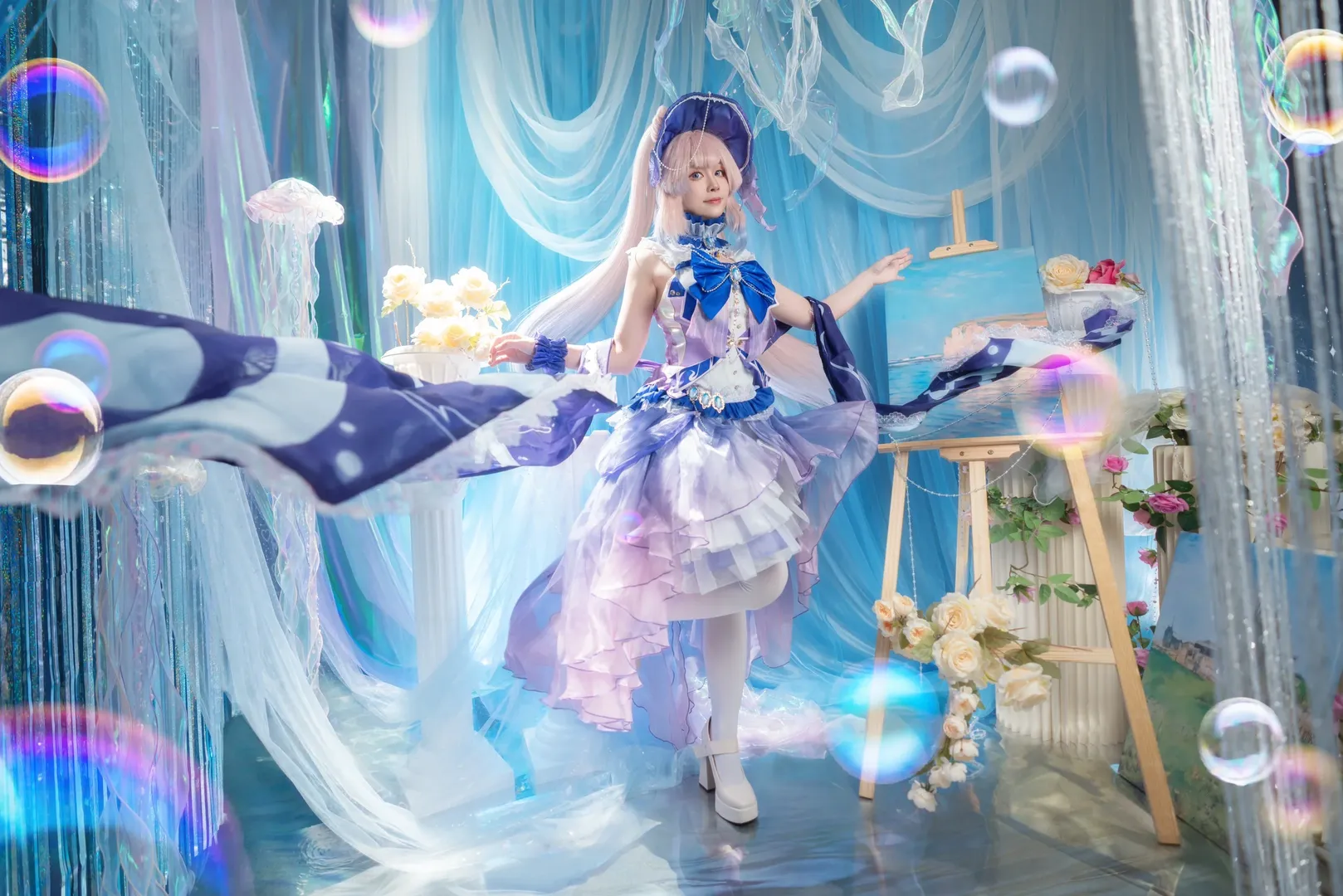 原神, 珊瑚宫心海cos, cosplay正片, 心海同人, 梦幻海洋风 - 第8张