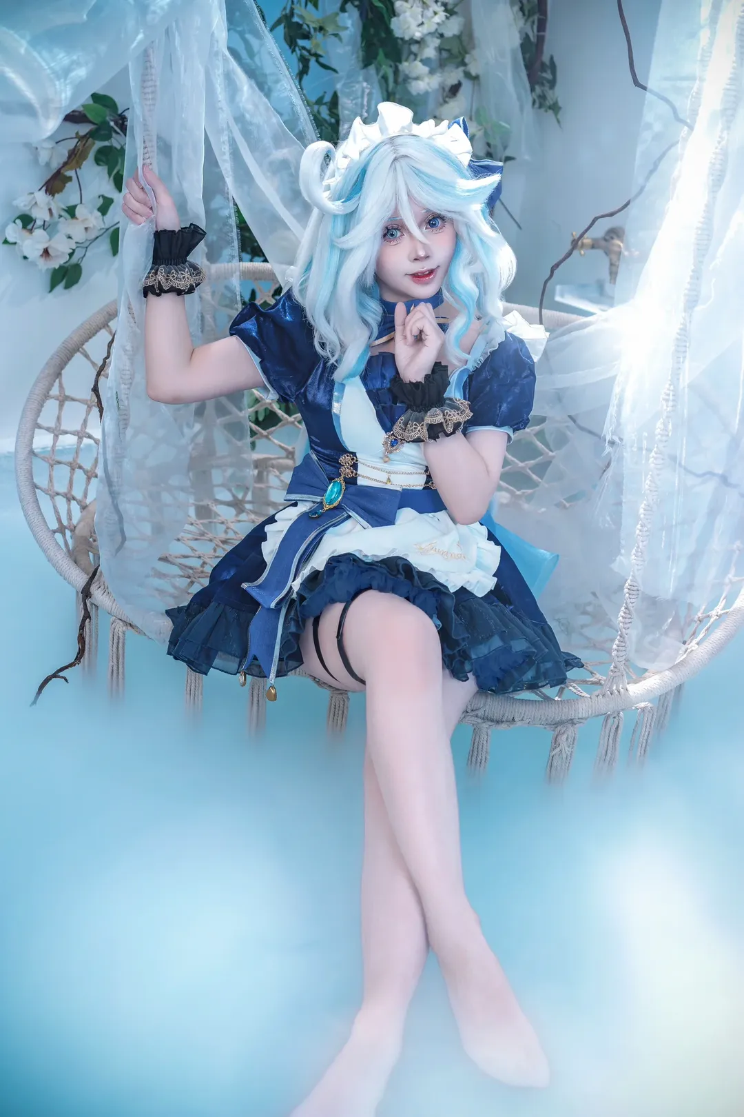 原神, 原神创作者激励计划, 芙宁娜cos, 二次元cosplay, 芙宁娜女仆