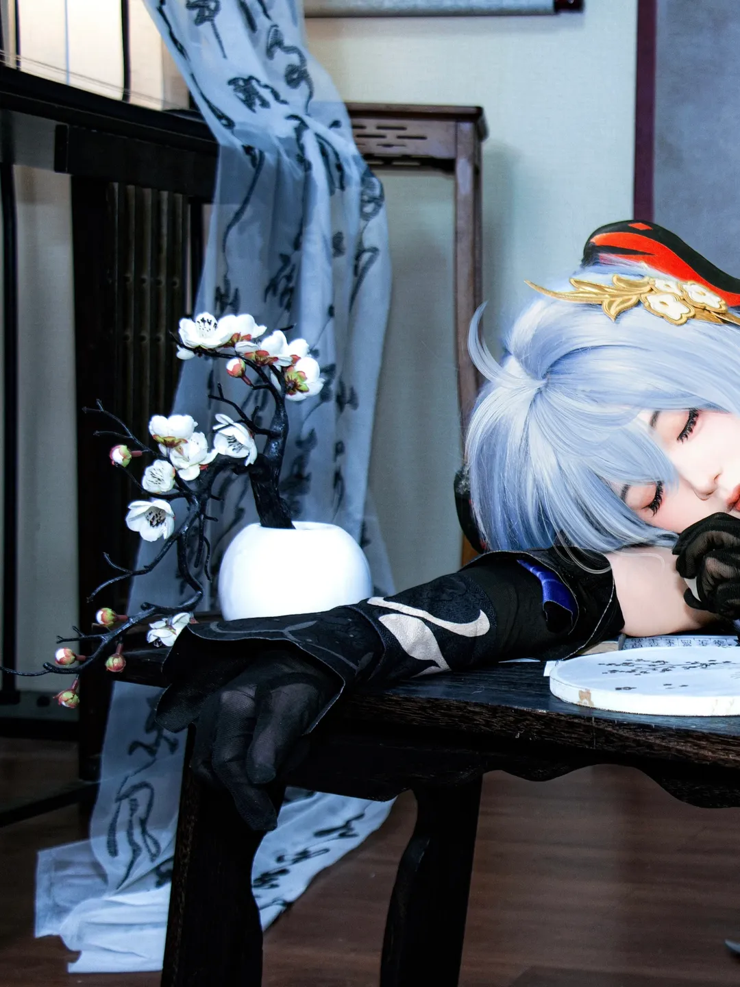 原神, 甘雨cos, cosplay摄影, 国风cos, 甘雨海灯节cos - 第1张