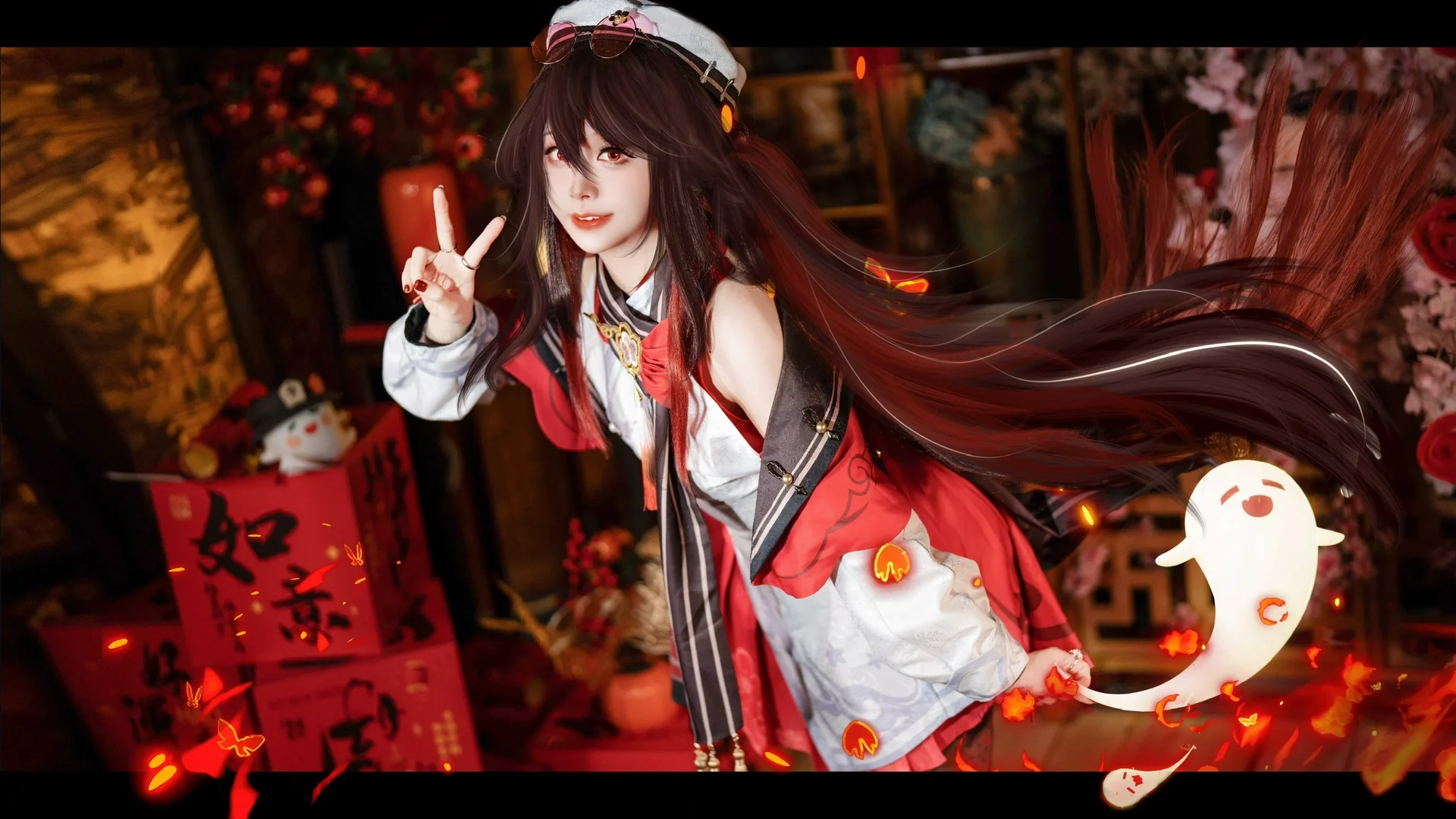 Genshin Impact, Lantern Rite, Cosplay photography, Hu Tao cosplay, Hu Tao new skin - Image 4