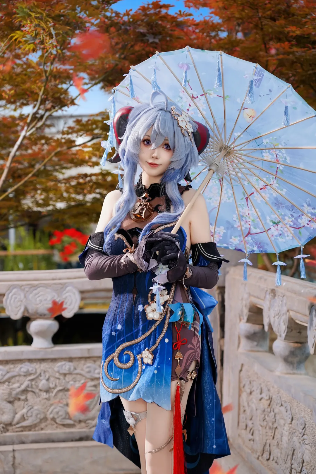原神, 甘雨 コスプレ, 二次元コスプレ, ロケーション撮影, 古風な装い