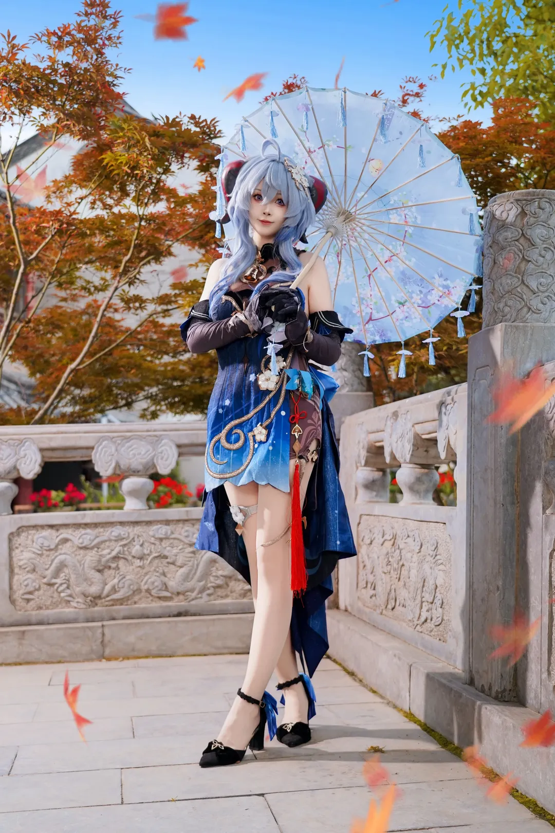 原神, 甘雨cos, 二次元cosplay, 外景摄影, 古风装扮 - 第2张