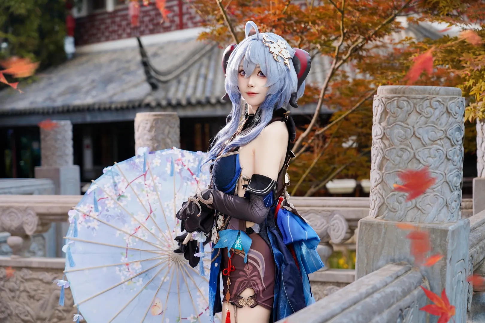 原神, 甘雨cos, 二次元cosplay, 外景摄影, 古风装扮 - 第4张