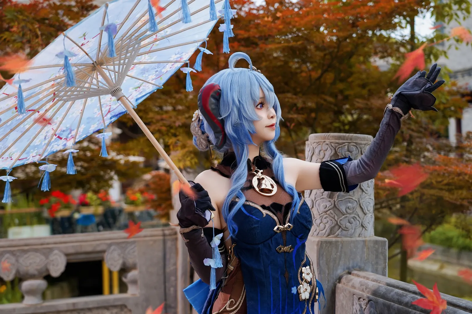 原神, 甘雨cos, 二次元cosplay, 外景摄影, 古风装扮 - 第5张