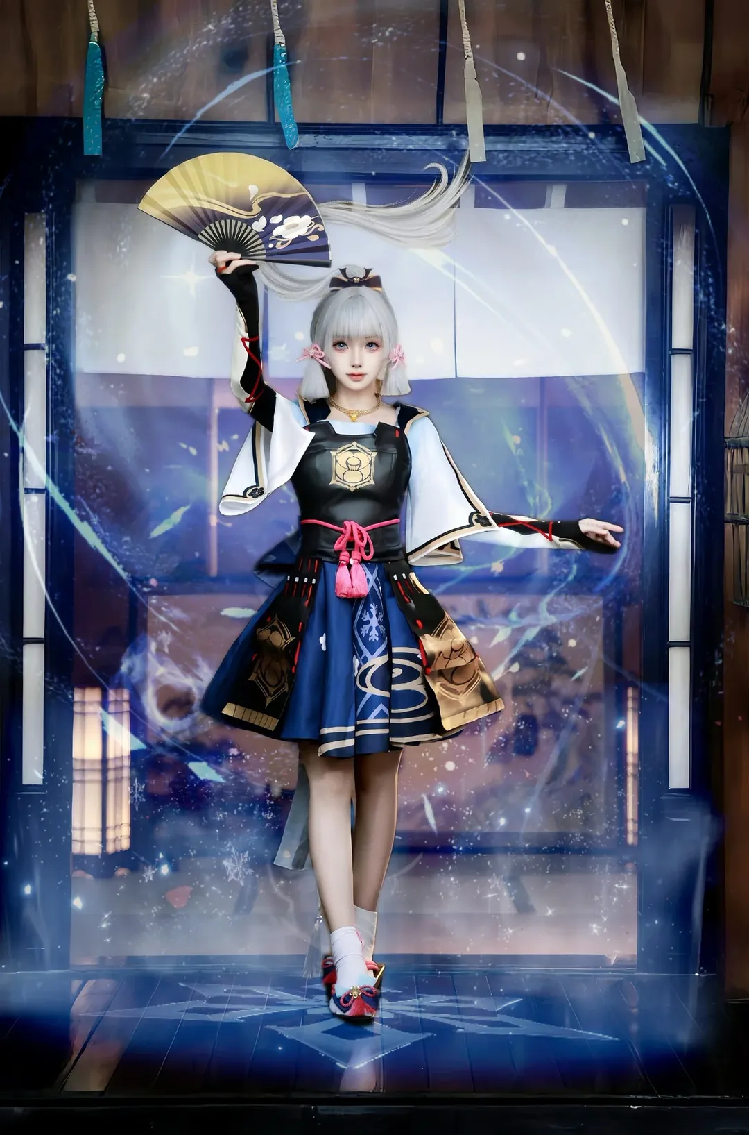 原神, 神里绫华cos, cosplay摄影, 和风少女, 稻妻
